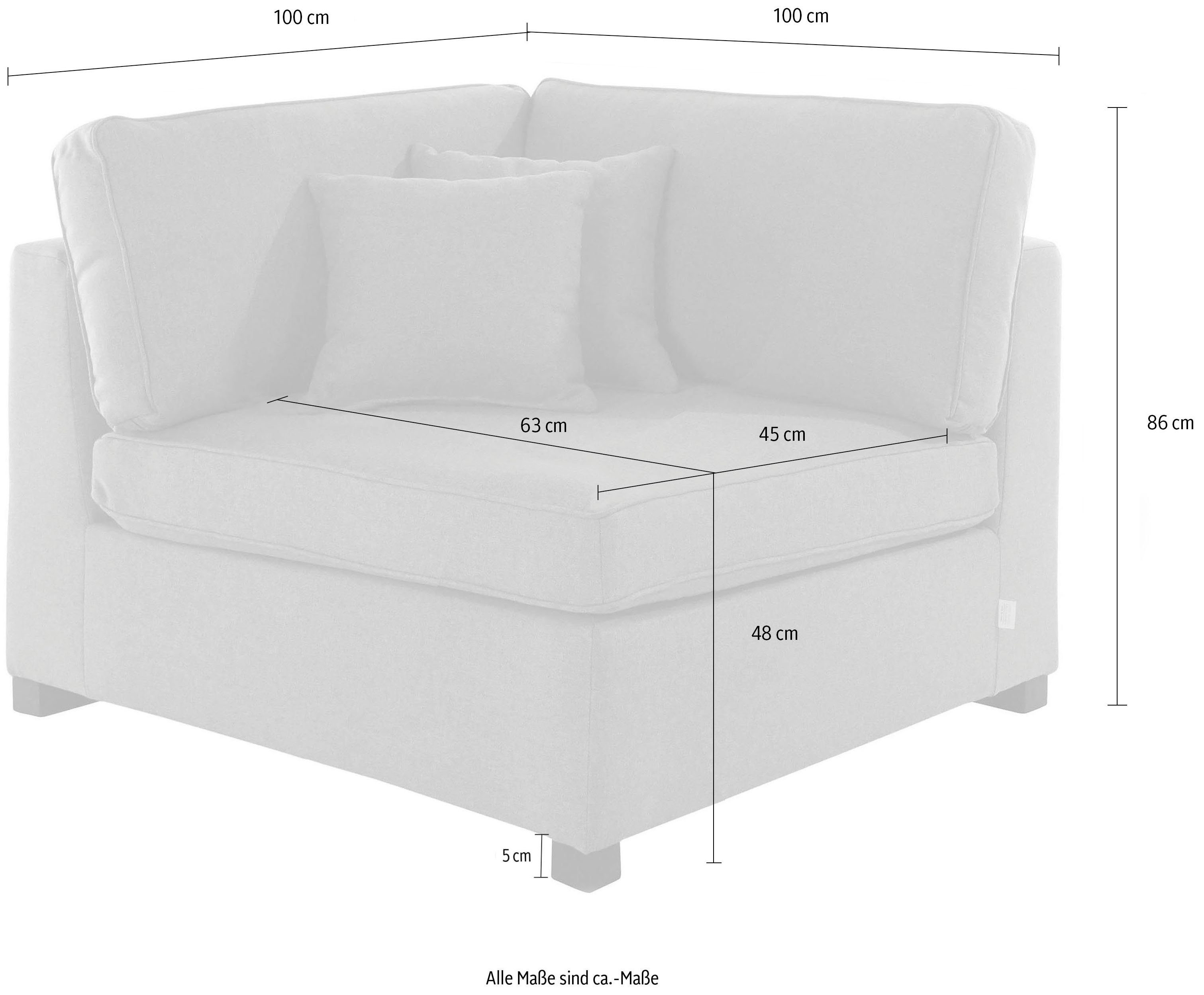 Guido Maria Kretschmer Home&Living Sofaelement Skara Module voor zelf samenstellen, in vele stofkwaliteiten