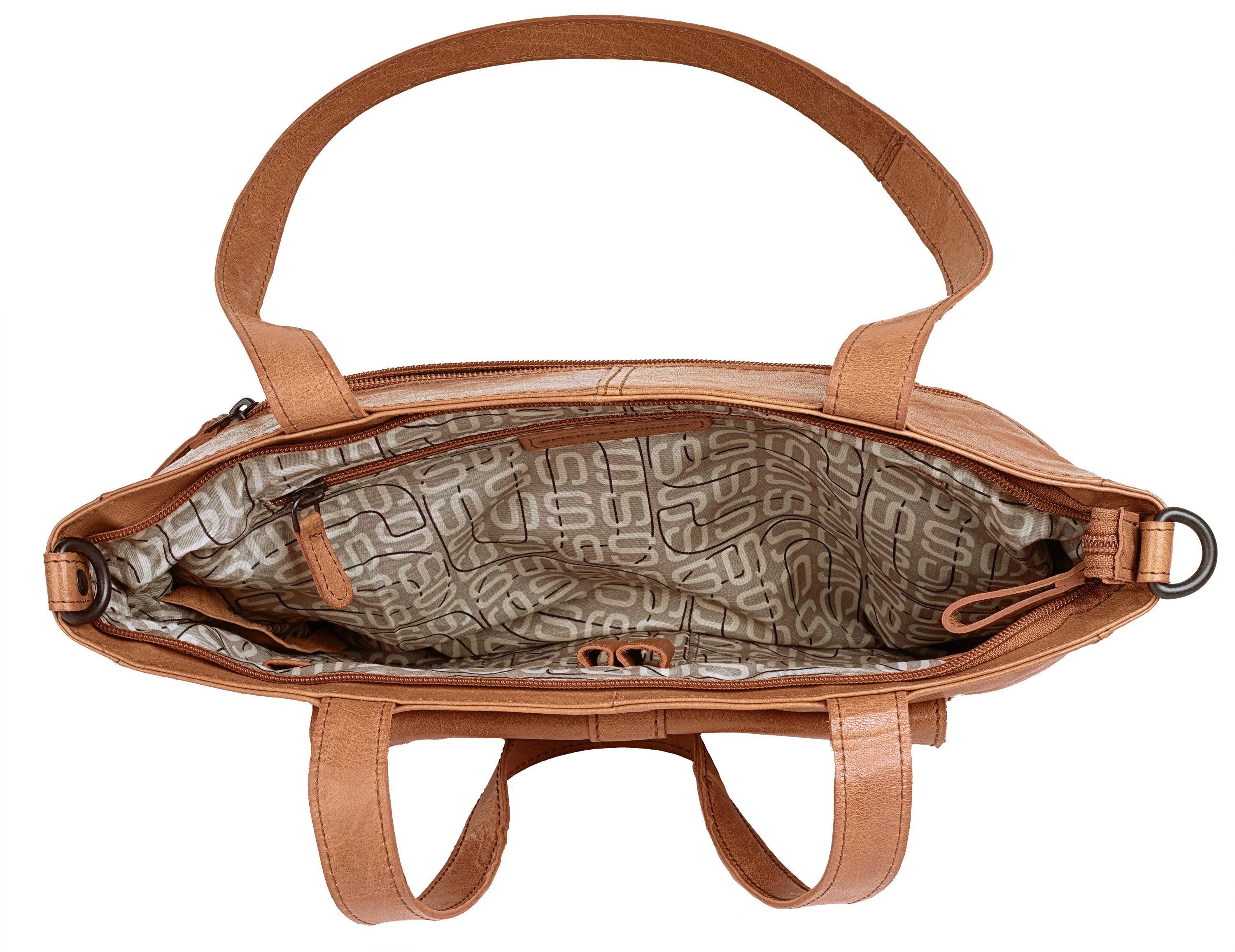 Spikes & Sparrow Shopper echt leder