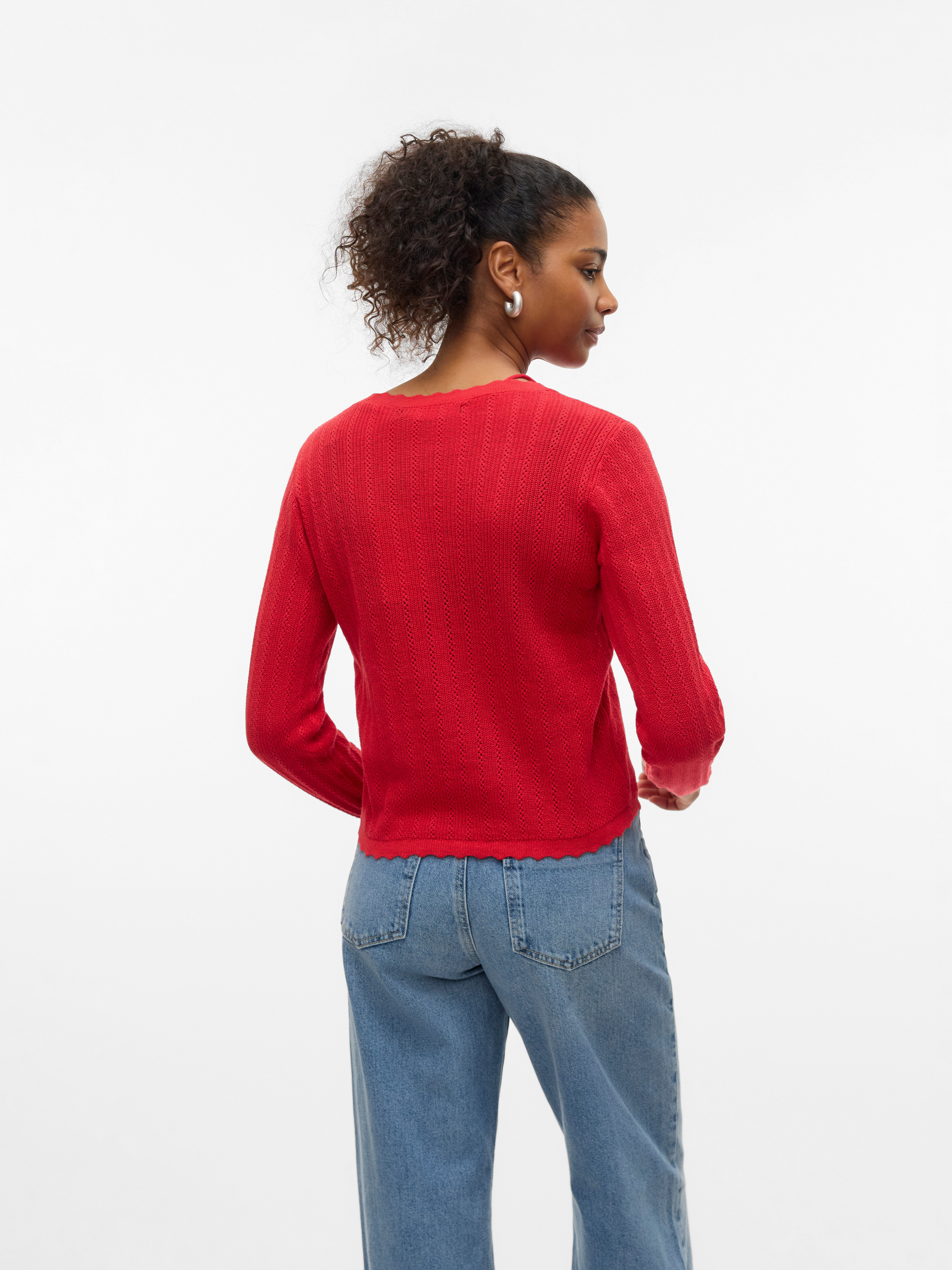 Vero Moda Vest VMLUXLIGHT POINTELLE LS V-HALS CARDIGAN
