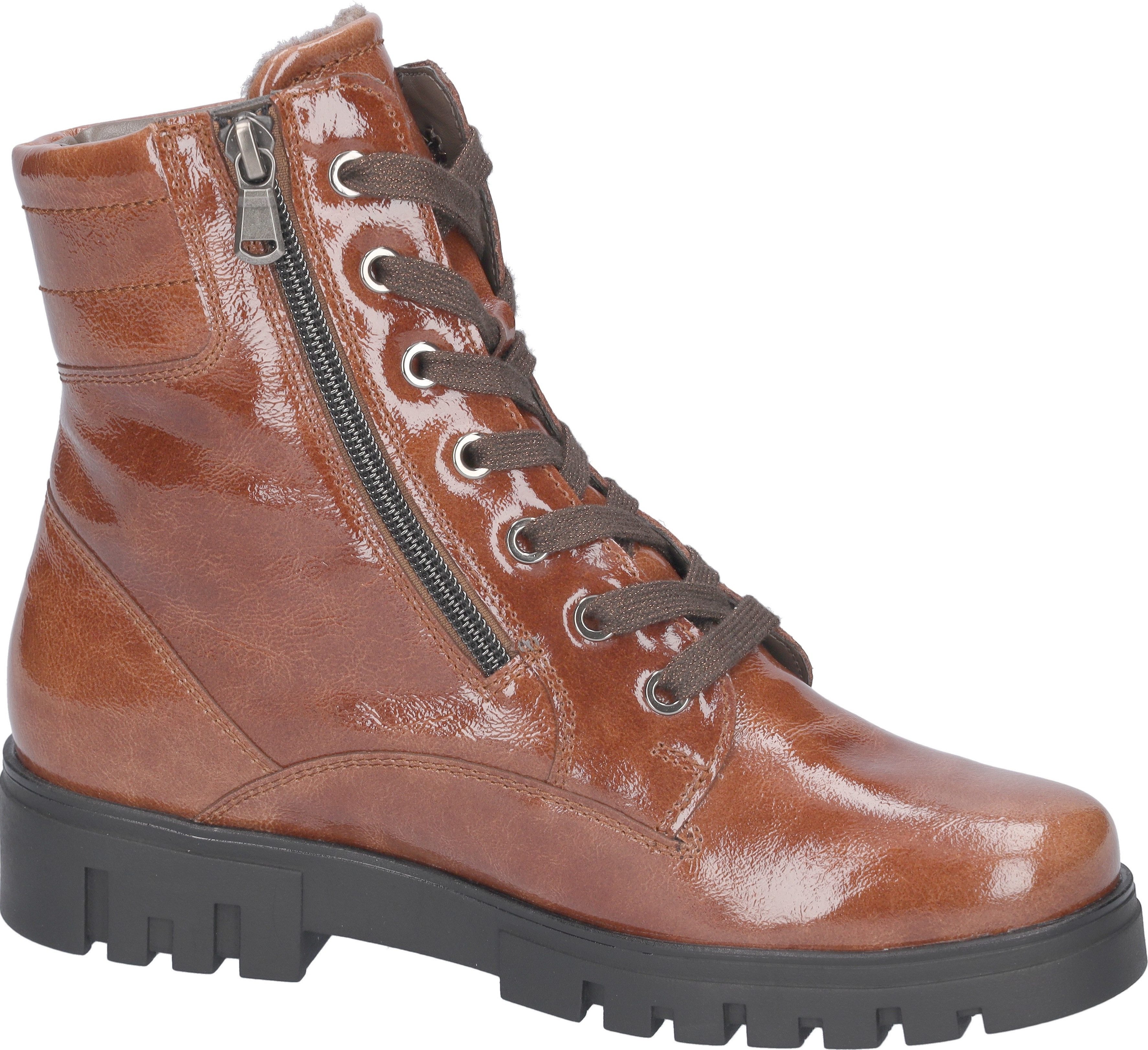 Waldläufer Veterlaarsjes H-SERENA , veterschoenen, lakenkellaars, in comfortabele breedte g (=breed)