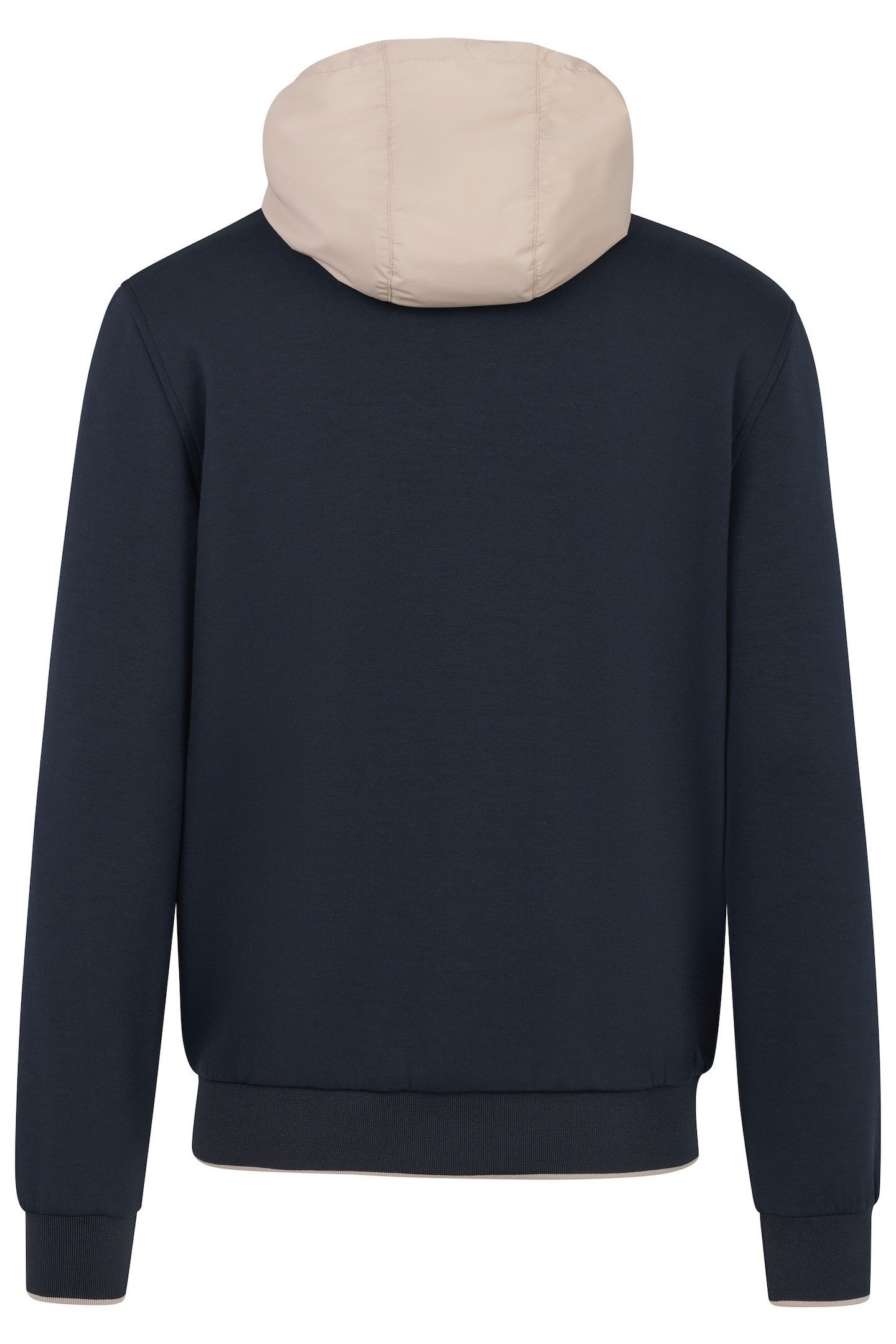 Bugatti Sweatvest met sportieve collegekraag