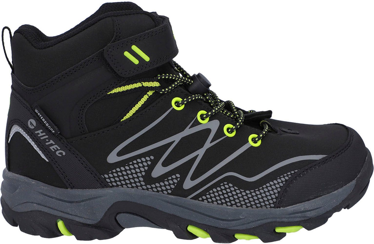 Hi-Tec Outdoorschoenen Hi-Tec Blackout Mid Wp Jr Klit-/vetersysteem, waterdicht