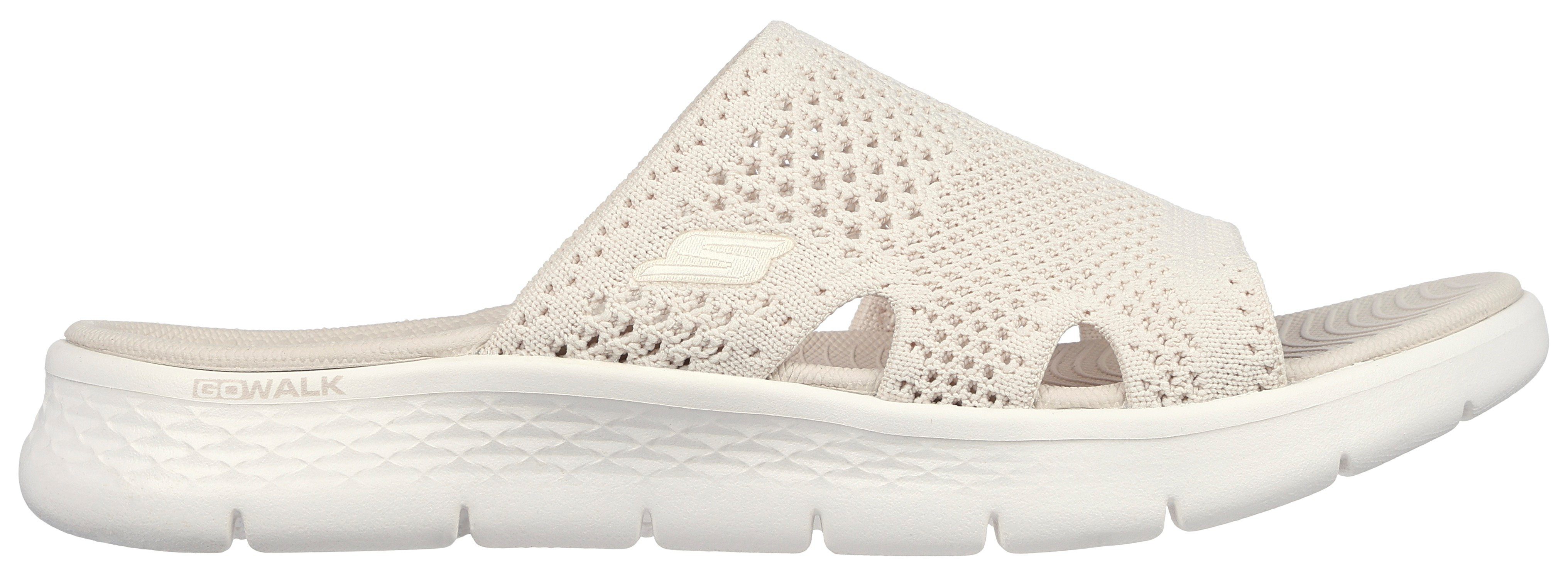 Skechers Slippers GO WALK FLEX SANDAL-ELATION sleehak, zomerschoen, slippers met goga mat voetbed