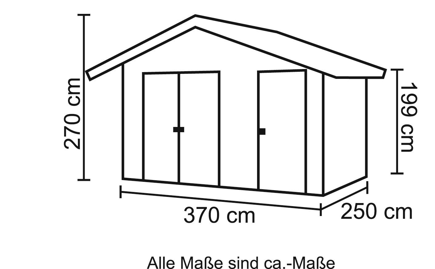 weka Tuinhuisje Maat 2