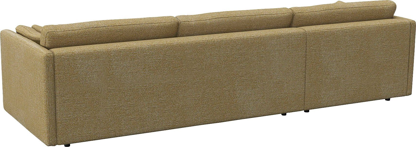 FLEXLUX Hoekbank Lovane Zacht en zeer comfortabel, grote zitdiepte op koudschuim, inclusief sierkussen