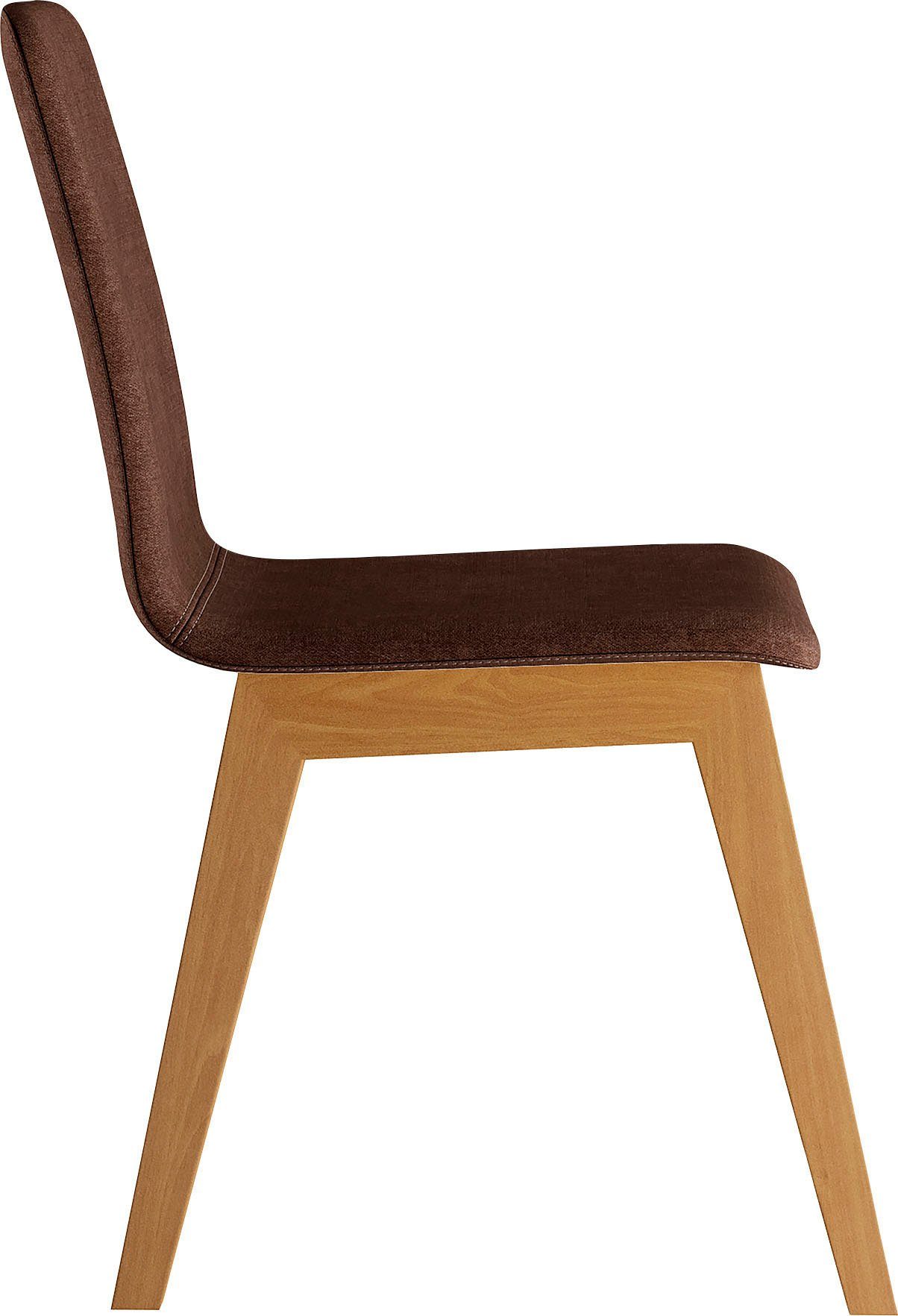 INOSIGN Stoel Sandy met verschillende stoelpootkleuren en kleurvarianten, zithoogte 47 cm (2 stuks)