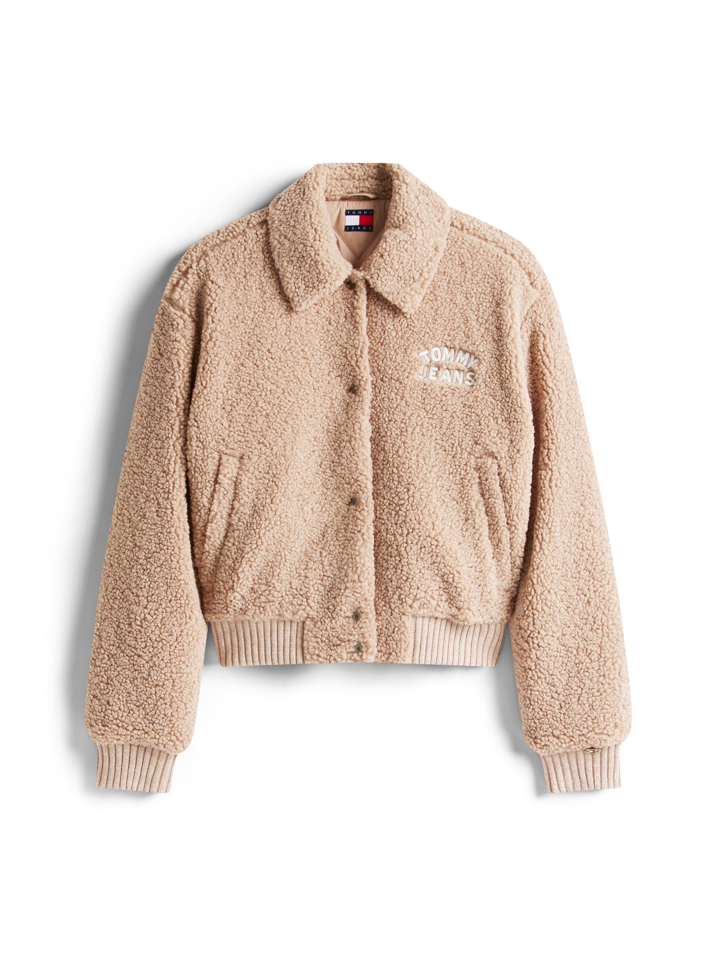 TOMMY JEANS Pluchen jack TJW TEDDY VARSITY BOMBER