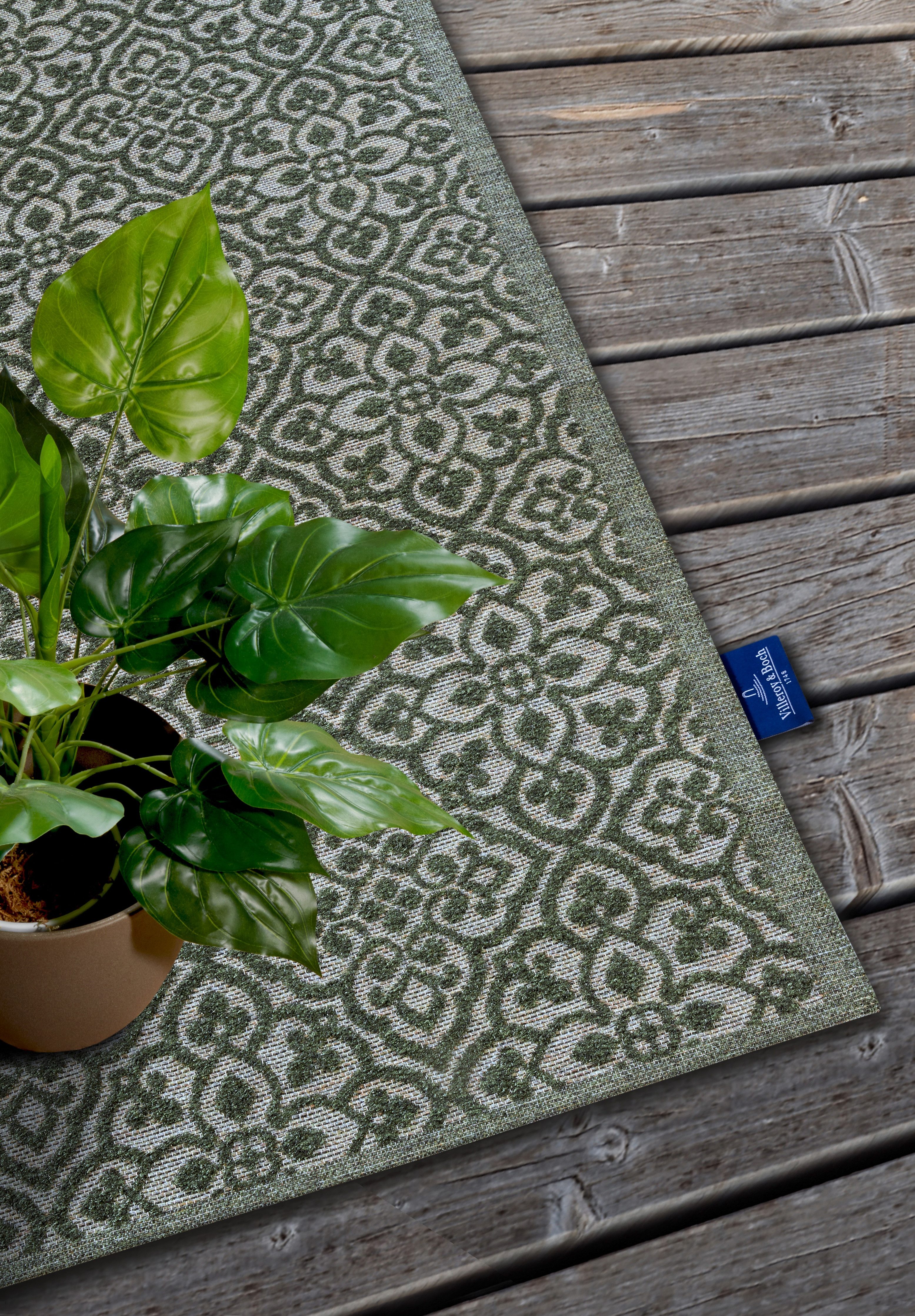Villeroy & Boch Outdoorkleed Julie In-& Outdoor, Vlakweefsel, weerbestendig, Terras, Balkon, modern, Trend