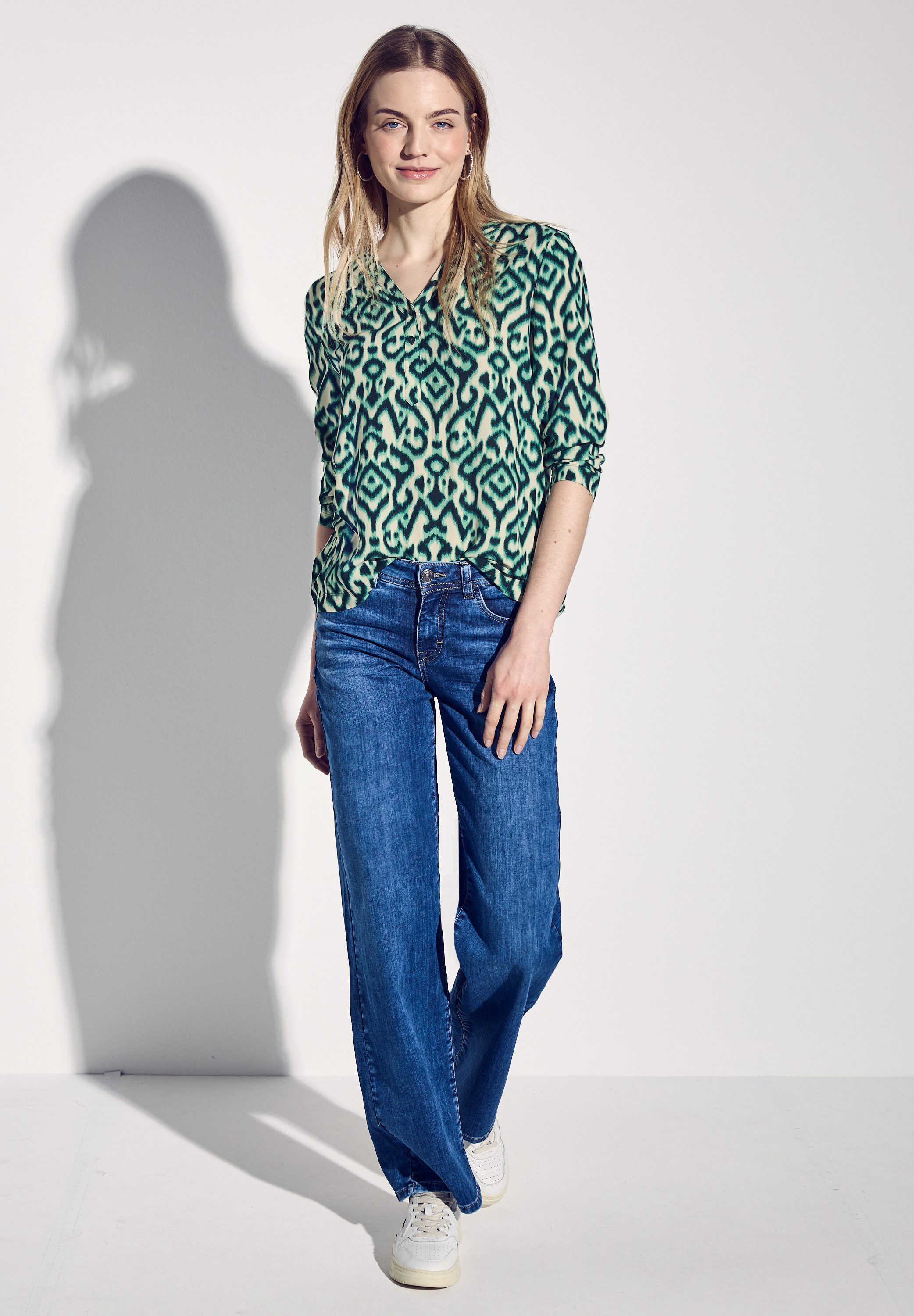 STREET ONE Shirt met 3/4 mouwen met grafisch patroon