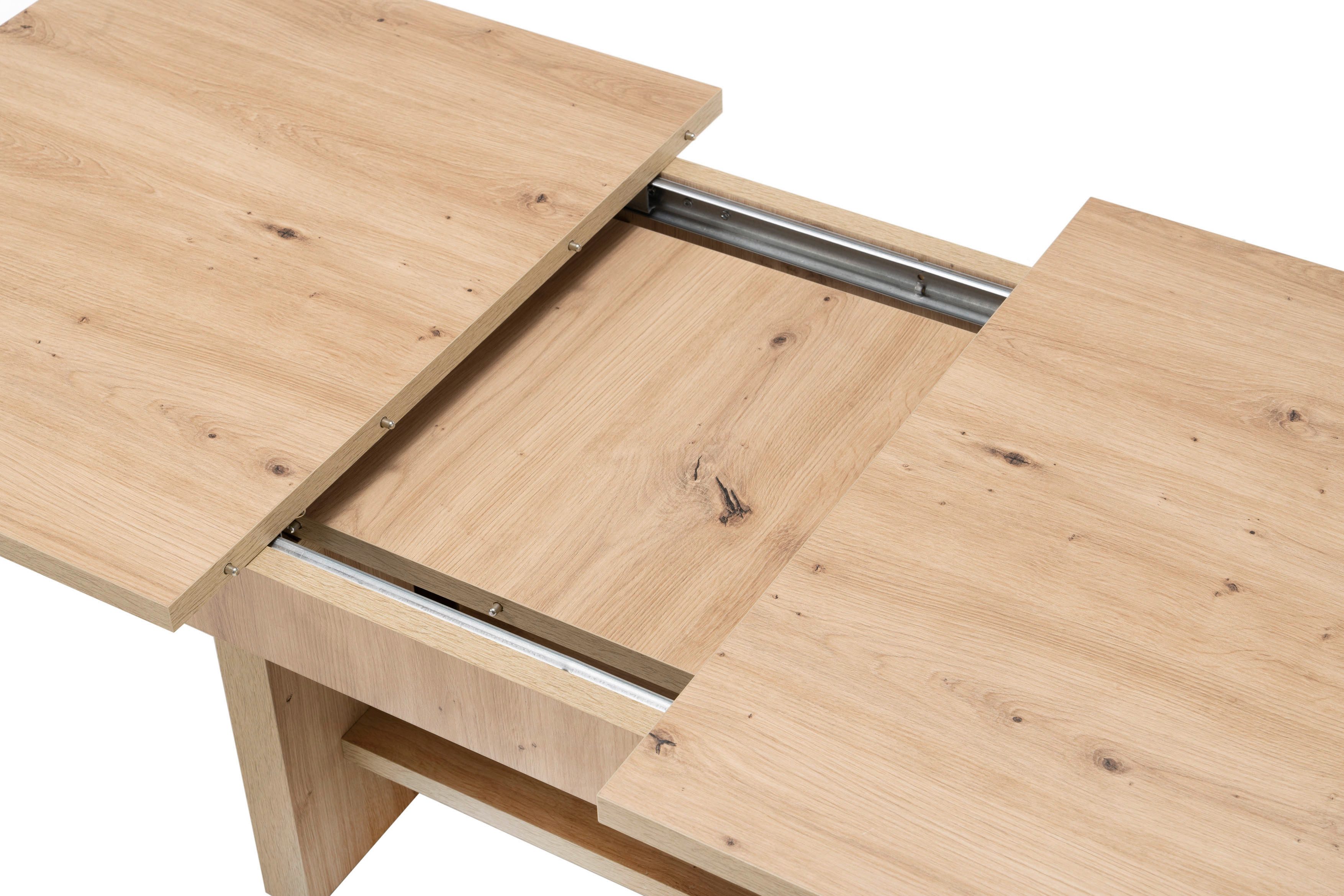 Stolkom Salontafel Event hoogte verstelbaar, uitschuifbaar, BxHxD 110-150x48-63x65 cm Hoogte verstelbaar met liftmechaniek en uittrekbaar in 3 kleurvarianten