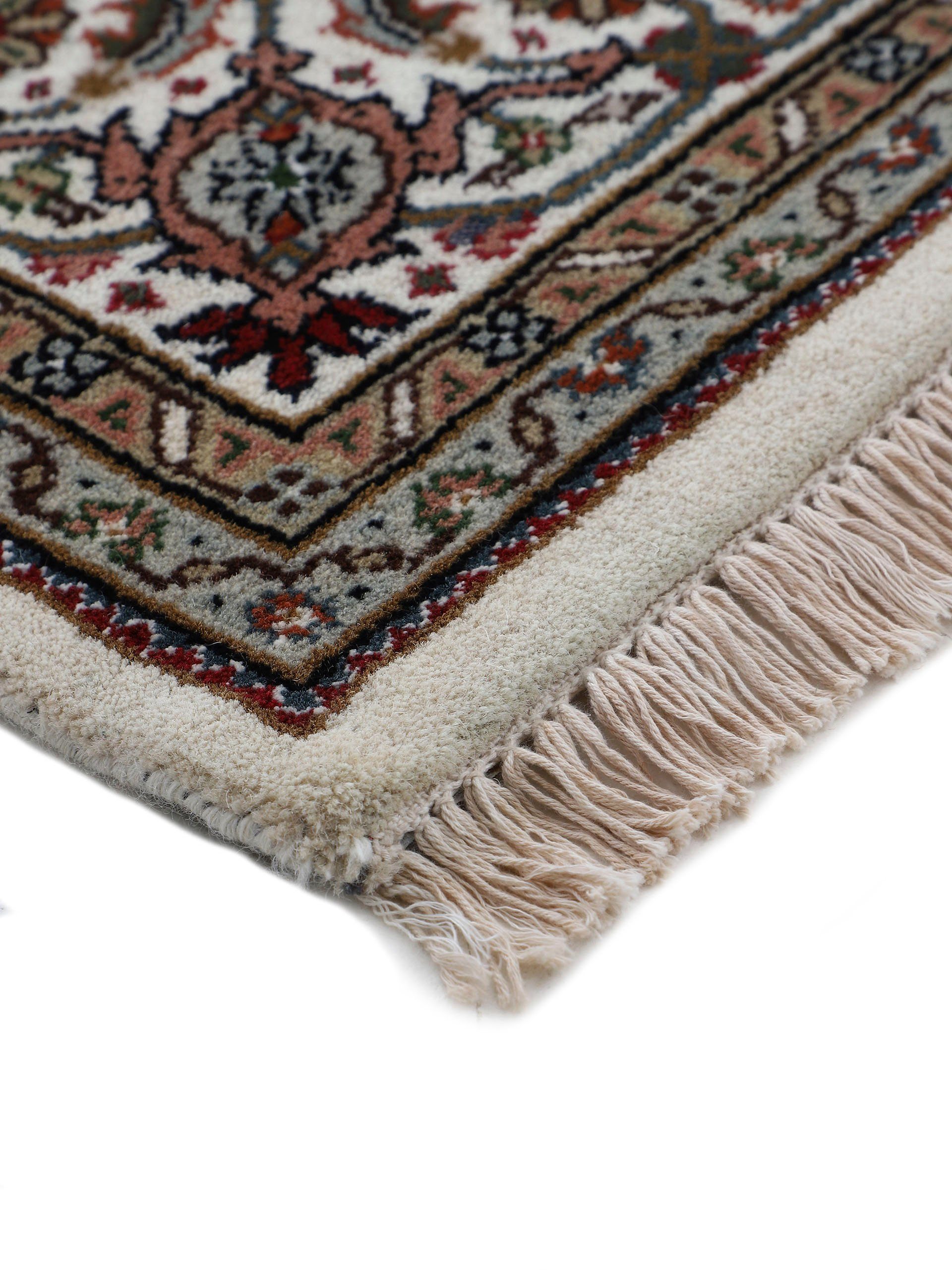 Woven Arts Loper Oosters tapijt Tabriz Mahi met de hand geknoopt, woonkamer, zuivere wol voor een warme omgevingsklimaat