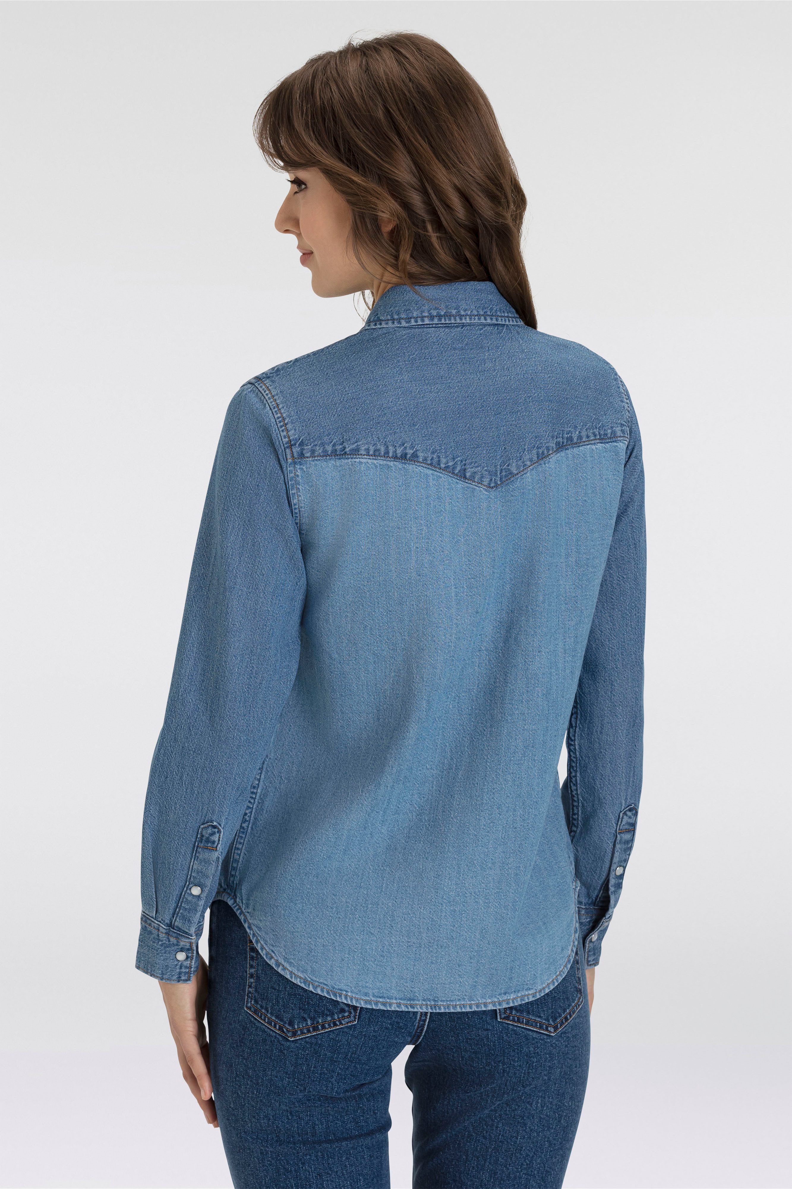Levi's® Jeans blouse ESSENTIAL WESTERN met borstzakken met drukknopen
