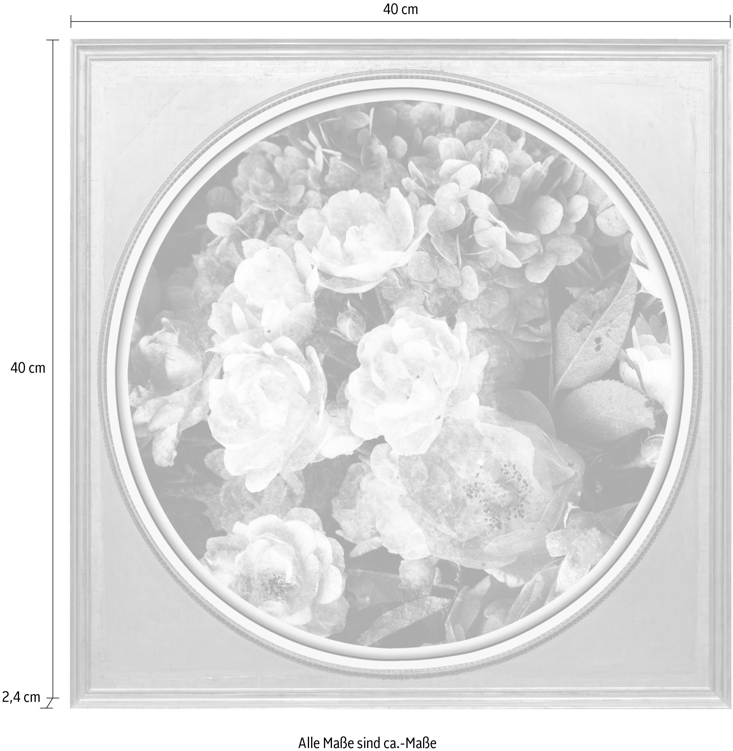 queence Artprint op acrylglas Bloemen Fine Art-print in galeriekwaliteit