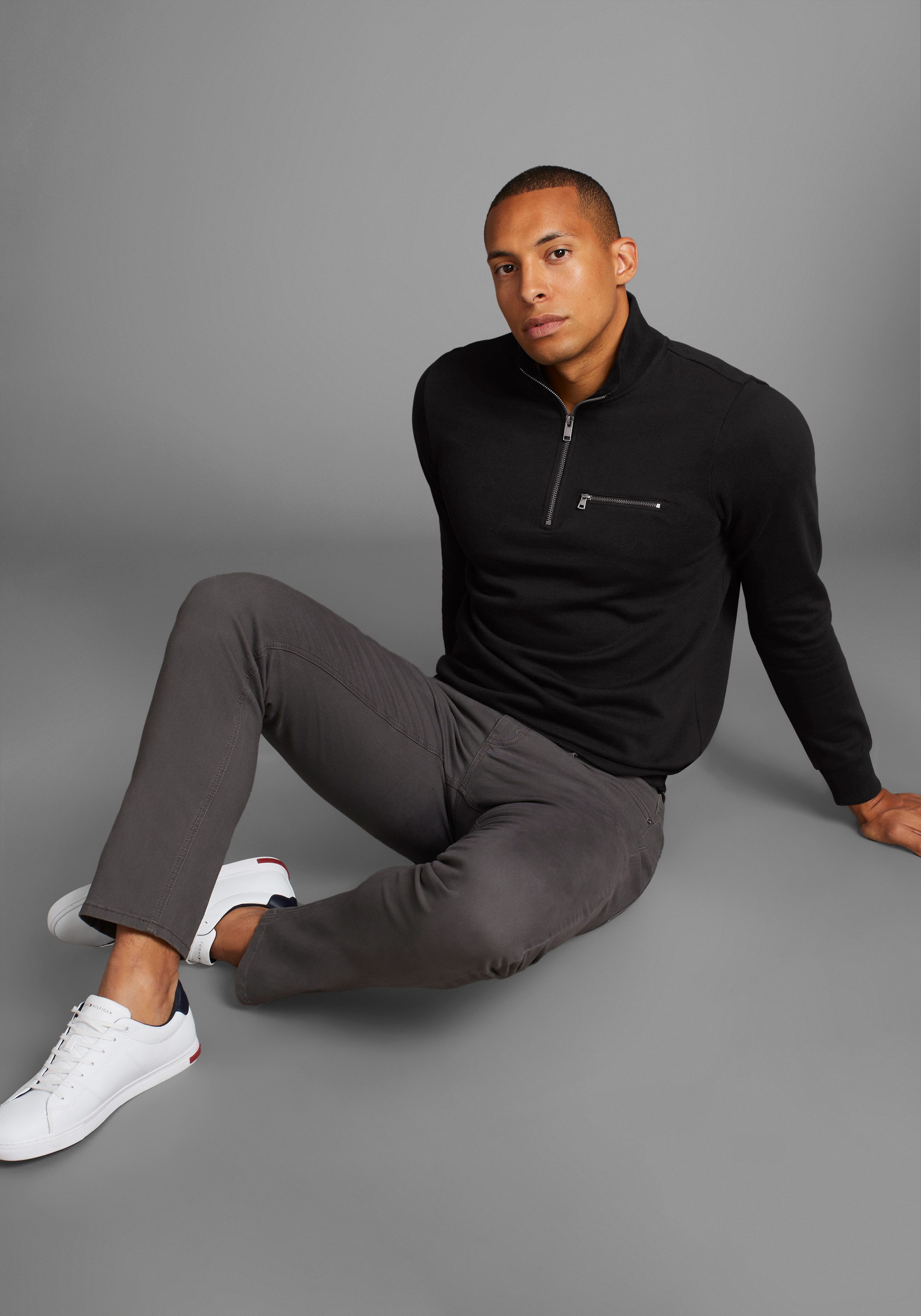 Bruno Banani Sweatshirt met schipperskraag