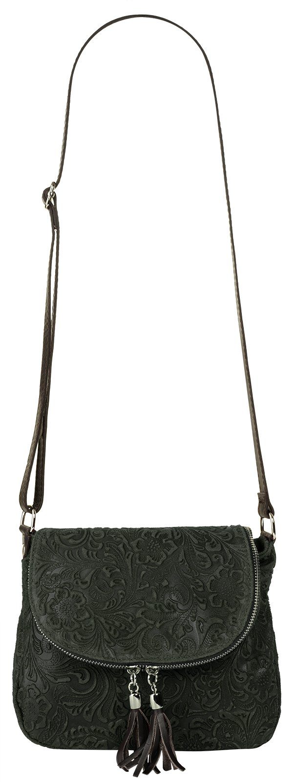 Samantha Look Schoudertas echt leer, made in italy