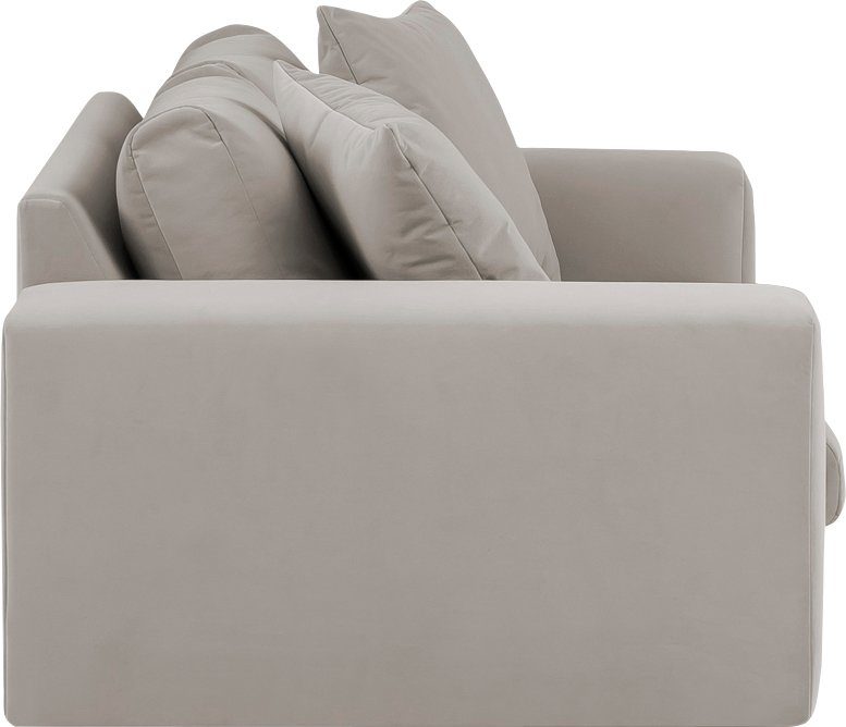 andas 2-zitsbank SLEETLAND XXL in fluweel of vintage lederlook
