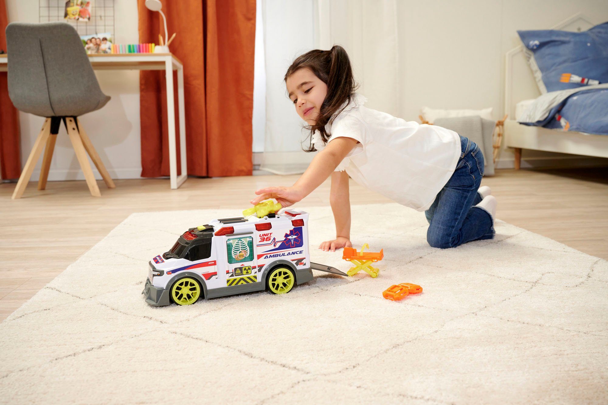 Dickie Toys Speelgoed-ambulance Ambulance met licht en geluid