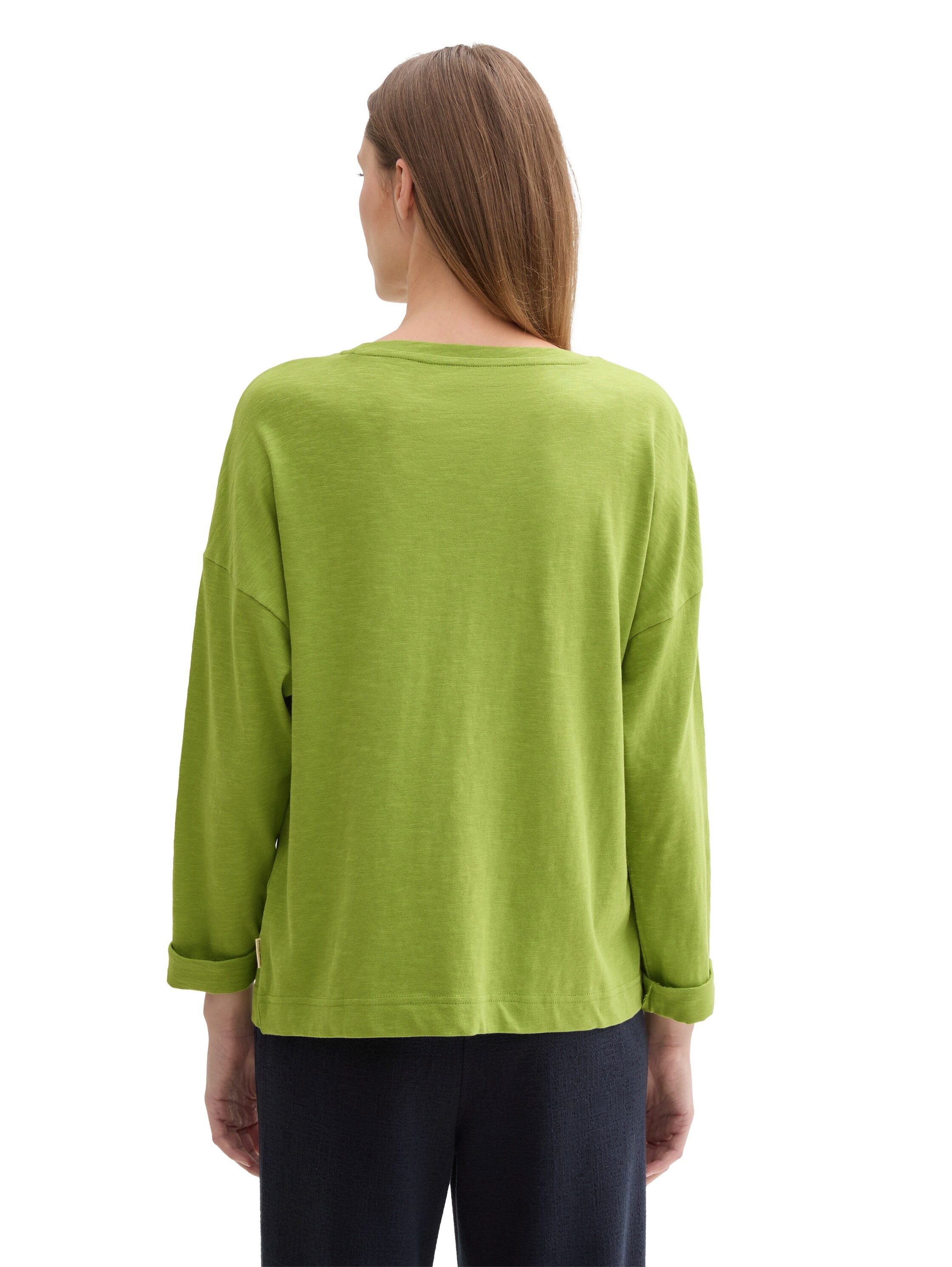 Tom Tailor Shirt met lange mouwen met borstzak