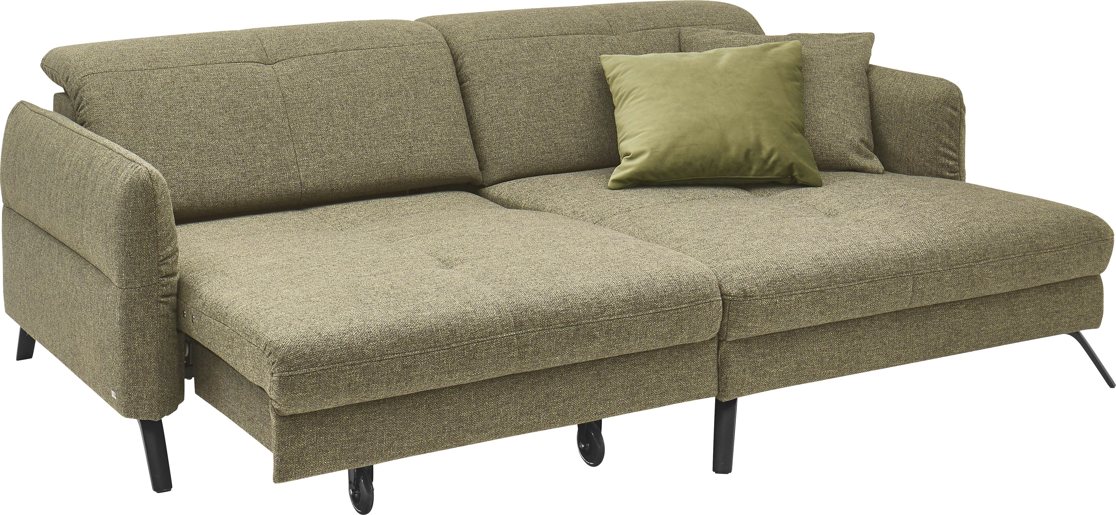 set one by Musterring Hoekbank SO 4400 V optioneel met motorische bedfunctie & hoofdverstelling, voet zwart