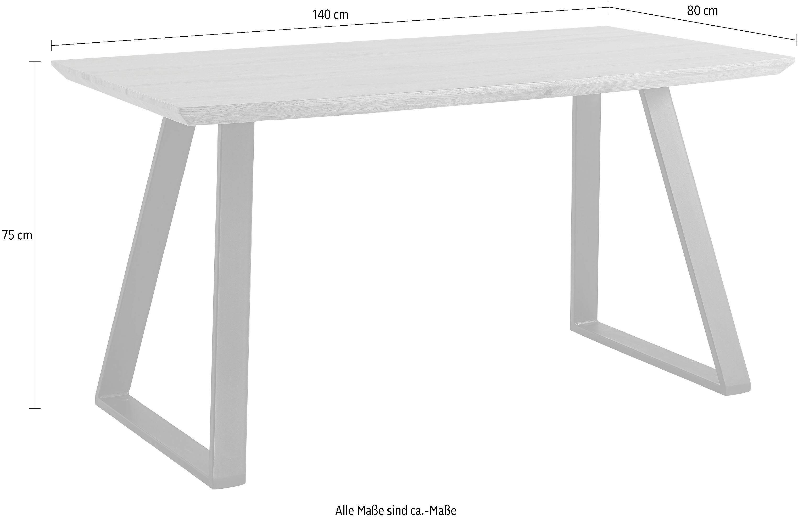 Home affaire Eettafel Aage Eikendecor, breedte 140 cm
