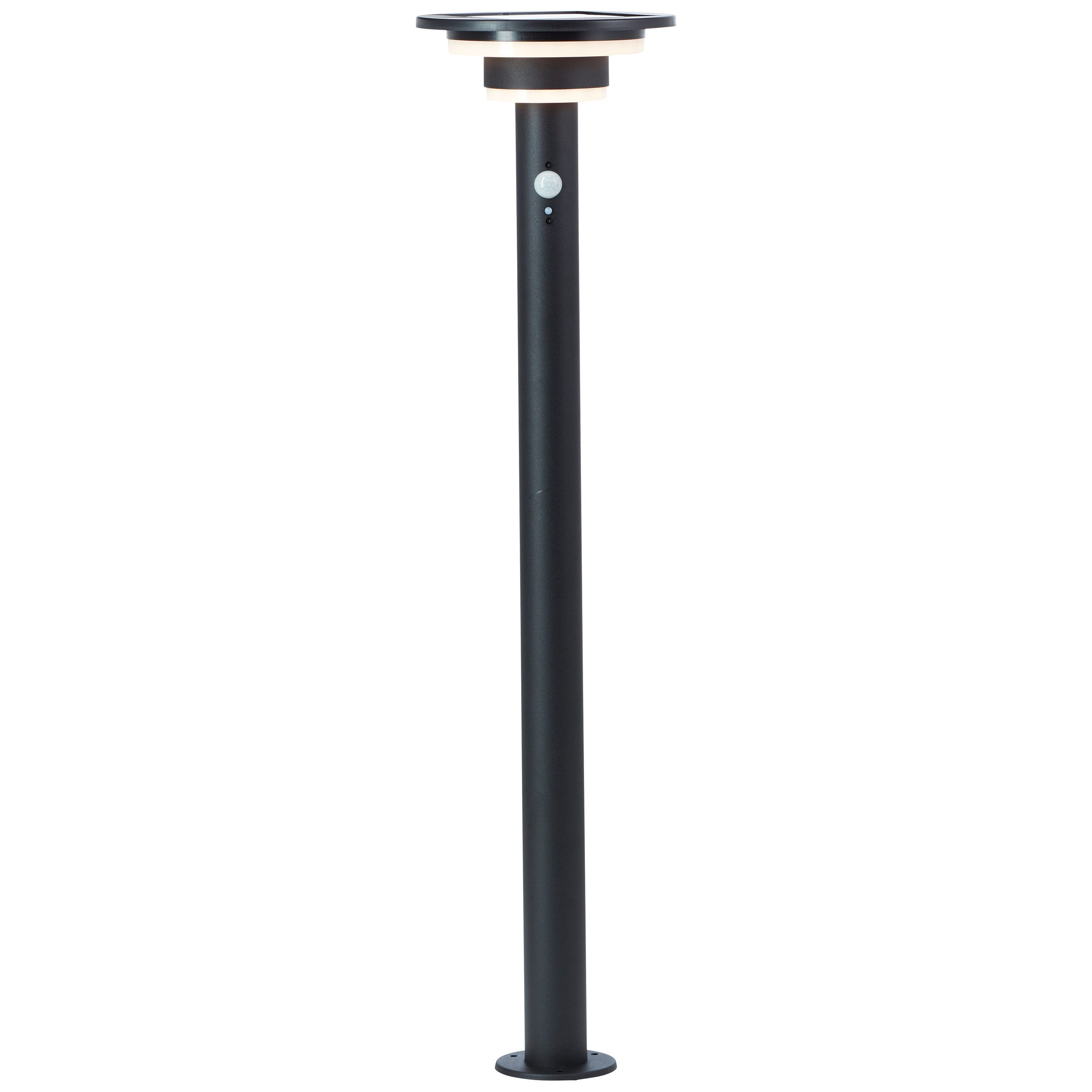 Brilliant G40407-06 Garvina Staande lamp op zonne-energie met bewegingsmelder 3 W Warmwit Zwart