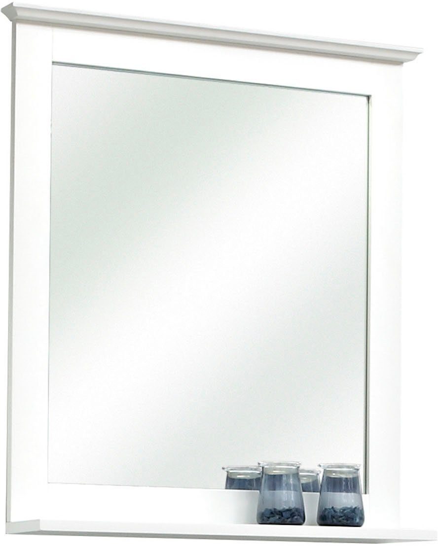 Saphir Badkamerserie Quickset 928 4-delig, wastafelonderkast met spiegel Onderkast, hangkast, 4 deuren, 1 lade, niche, wit glans (4-delig)