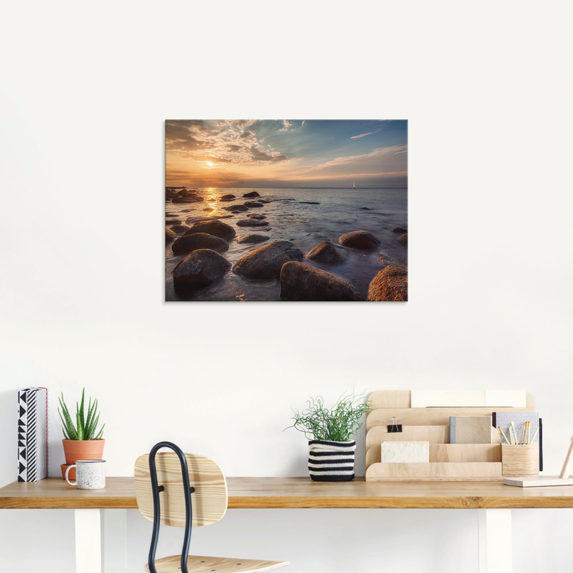 Artland Print op glas Thuiskomst ‘s avonds....