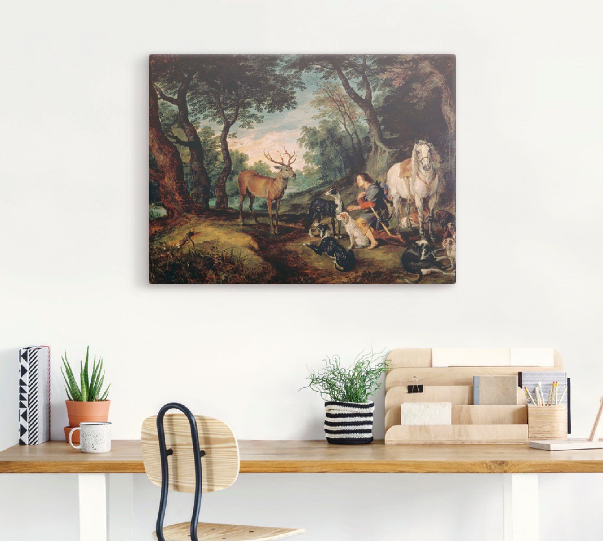 Artland Artprint De heilige Hubertus. als artprint op linnen, poster in verschillende formaten maten