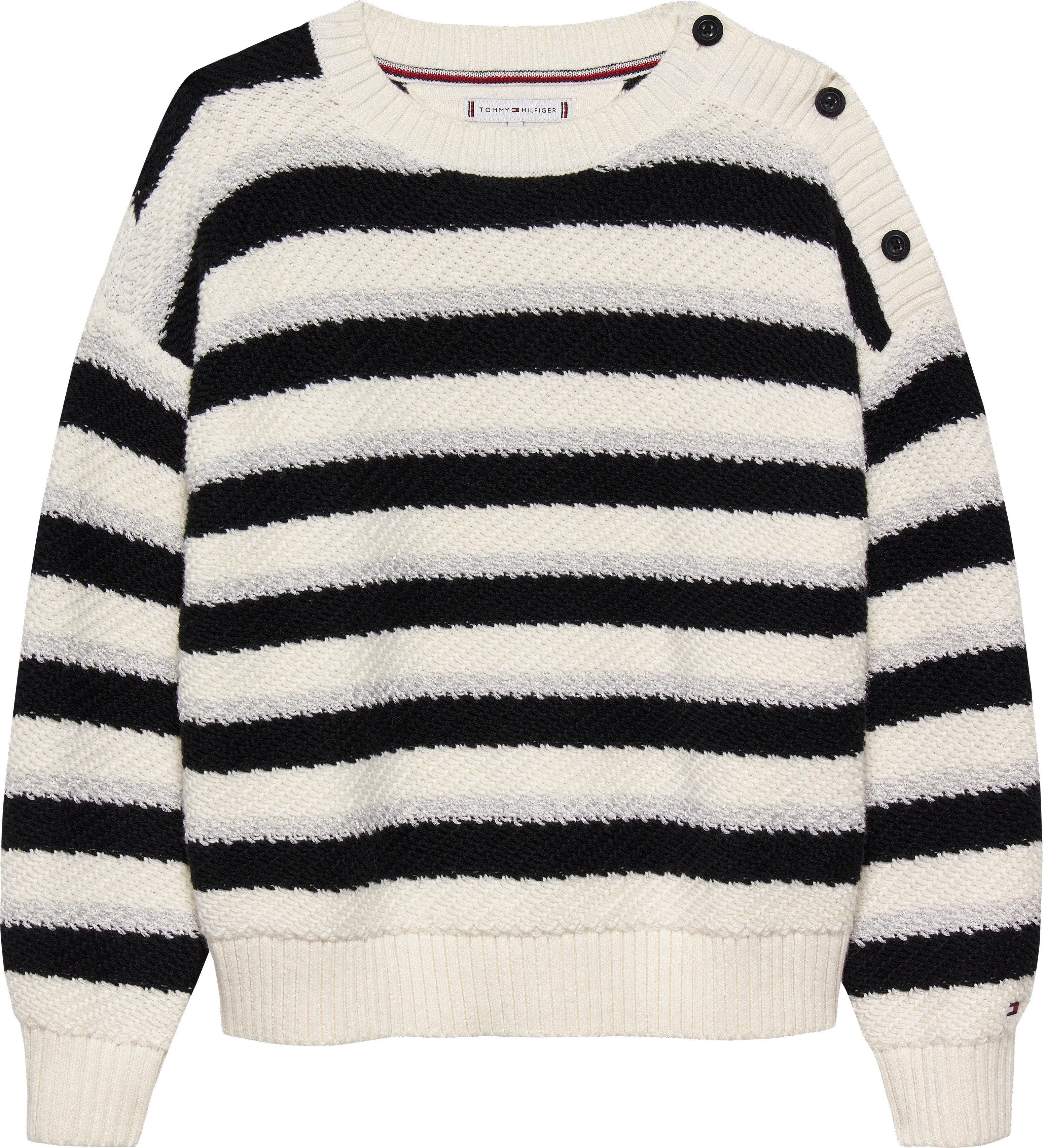 Tommy Hilfiger Gebreide trui LUREX STRIPE SWEATER