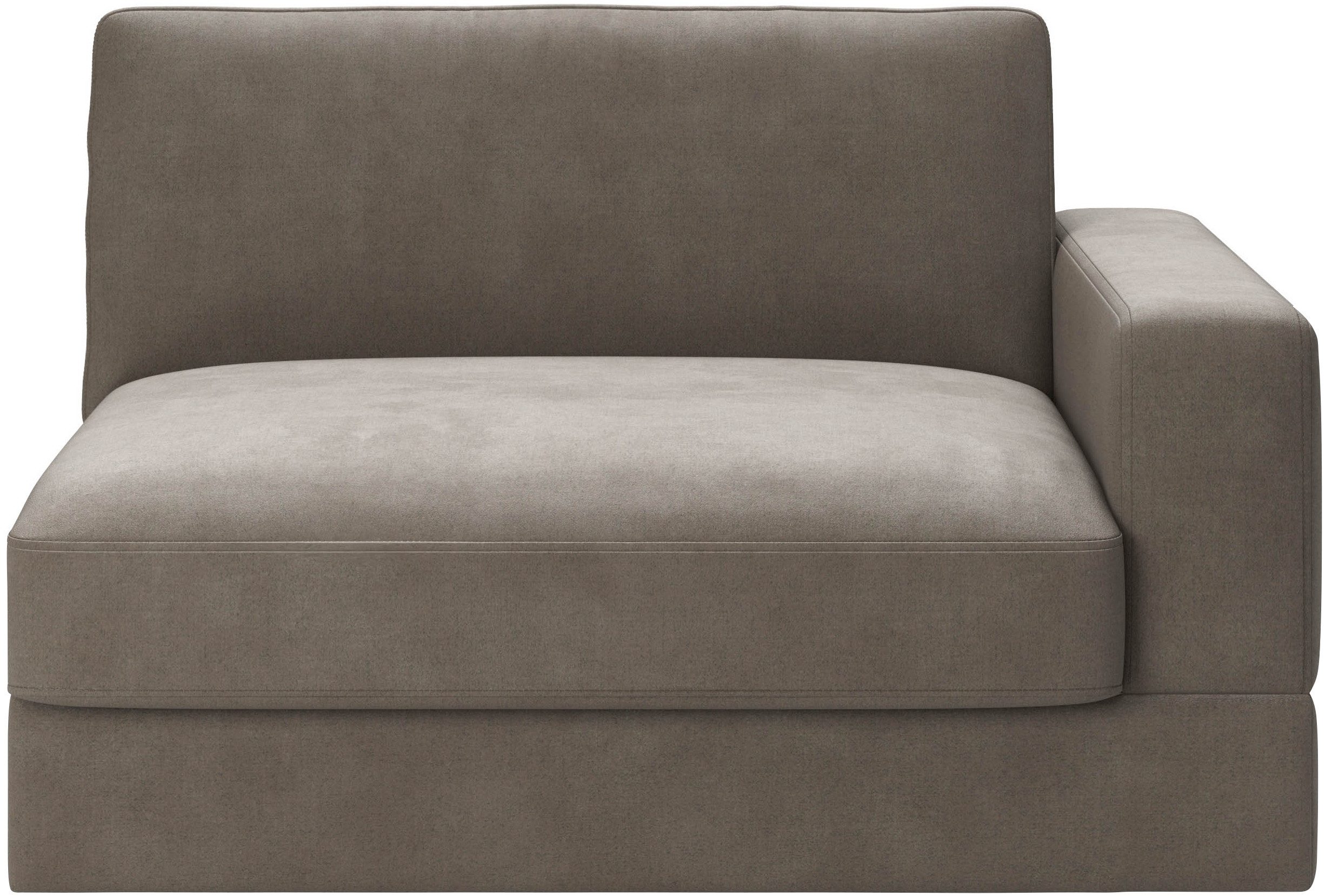 RAUM.ID 1,5-zits Innovid Modern modulair bekledingsprogramma xxl fauteuils maat Luxe-microvezel Euphoria grijs