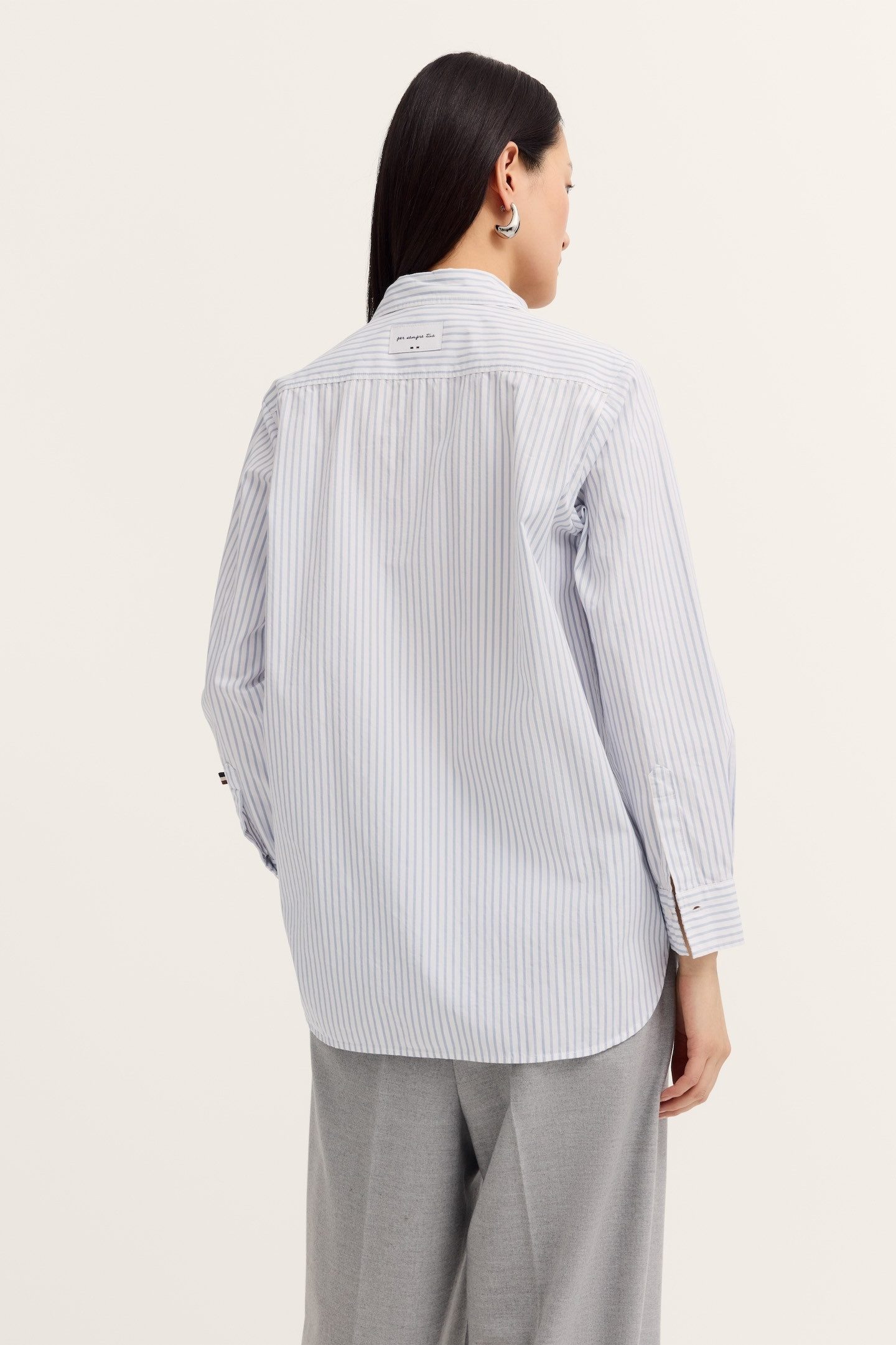 Bugatti Blouse met lange mouwen Puur katoen
