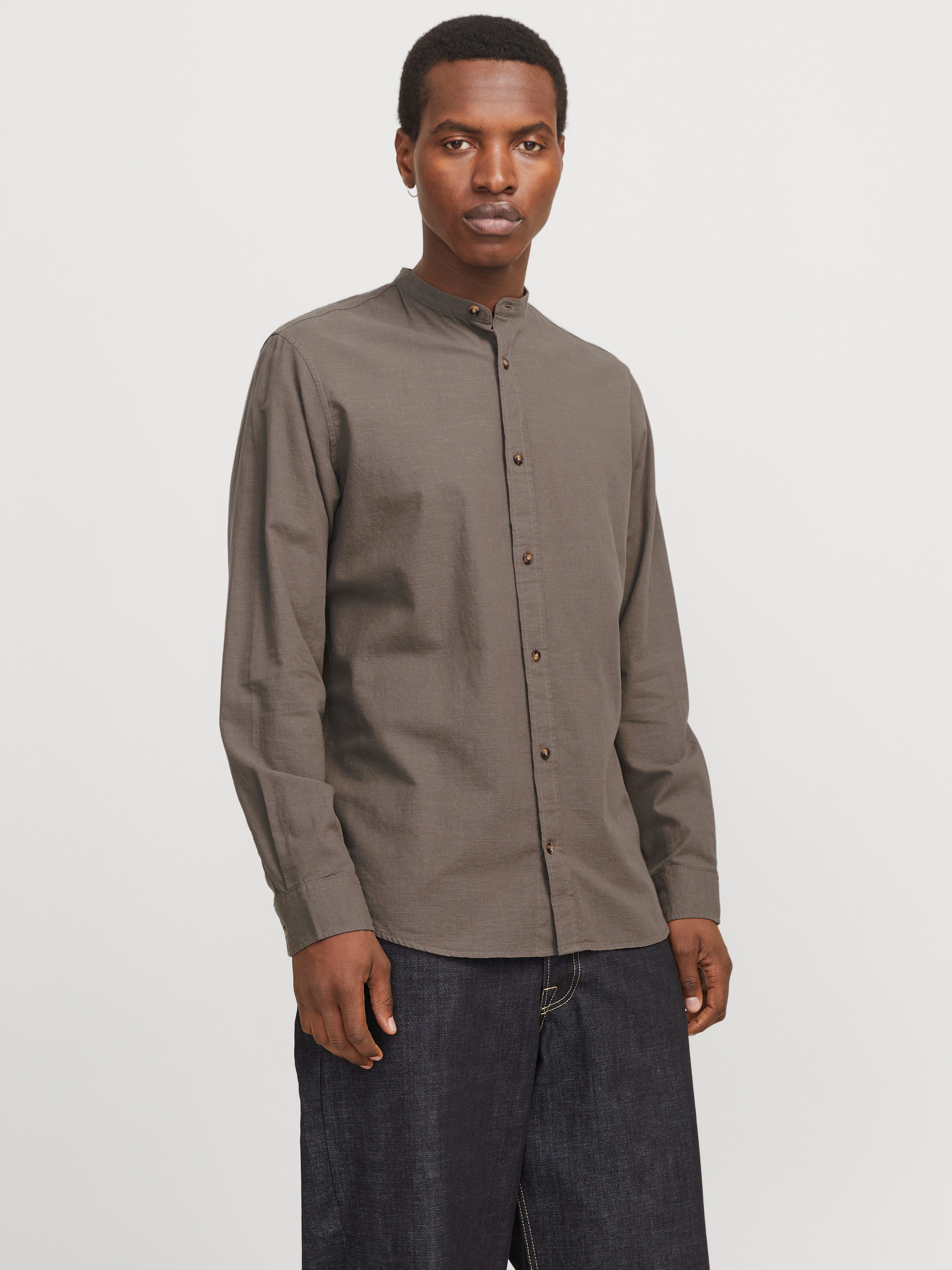 Jack & Jones Overhemd met lange mouwen JJESUMMER BAND SHIRT LS SN