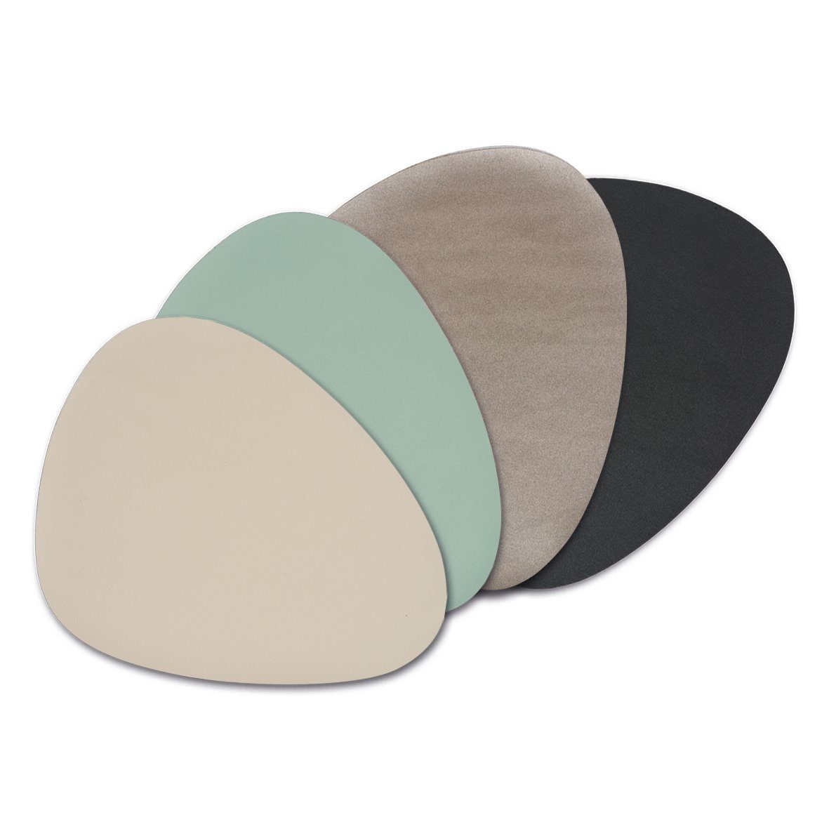 Zeller Present Set placemats Kunstleer, afneembaar (6 stuks)