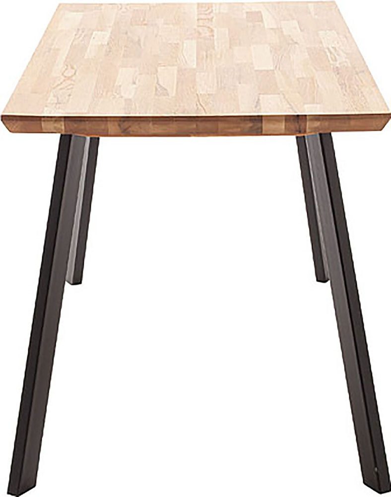 MCA living Eettafel Zeballos, TOPSELLER! Tafelblad van Zerreiche, Zwitserse rand, belastbaar tot 100 kg (1 stuk)