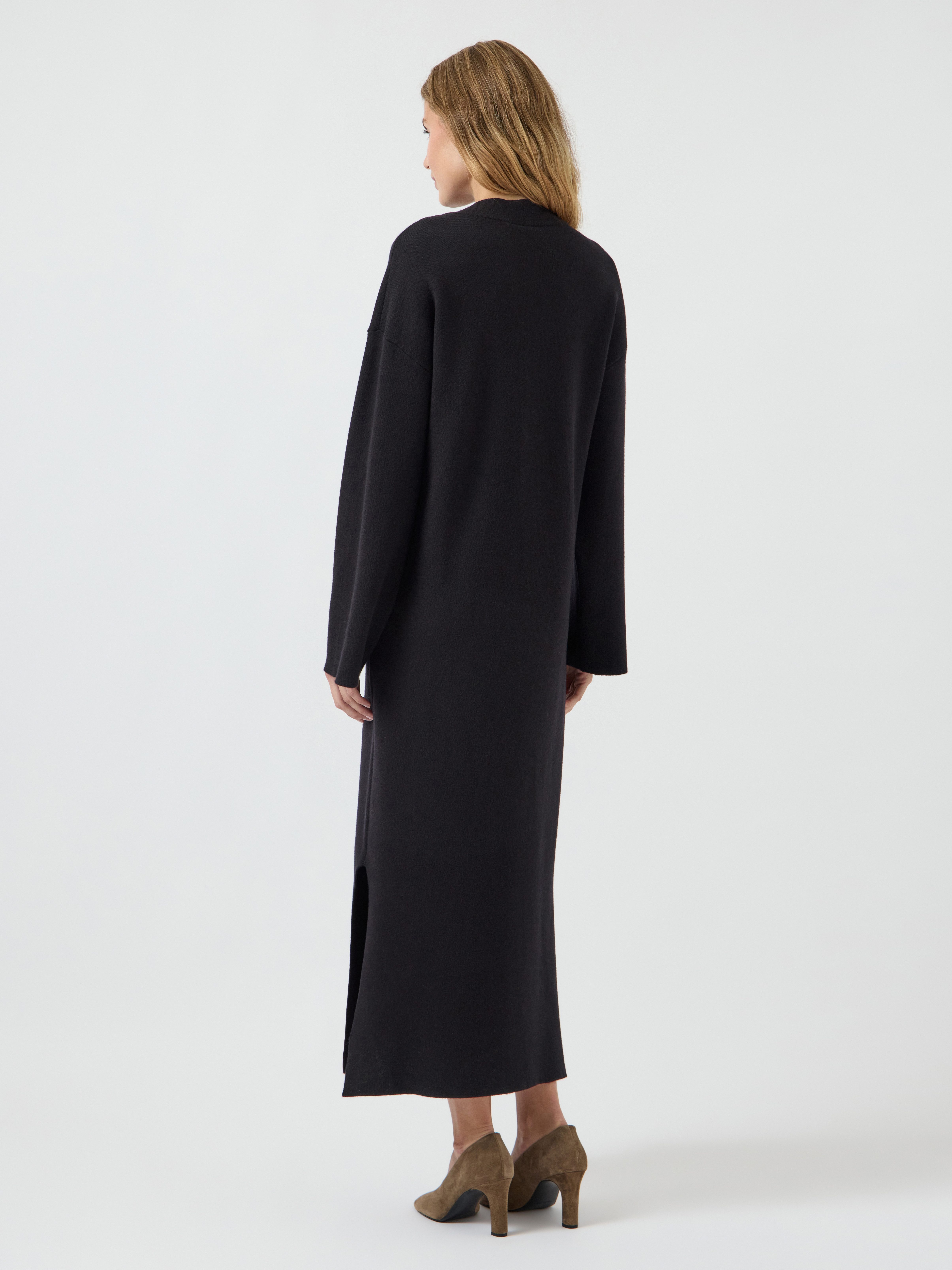 Y.A.S Gebreide jurk YASELMA LS LONG KNIT DRESS S. NOOS