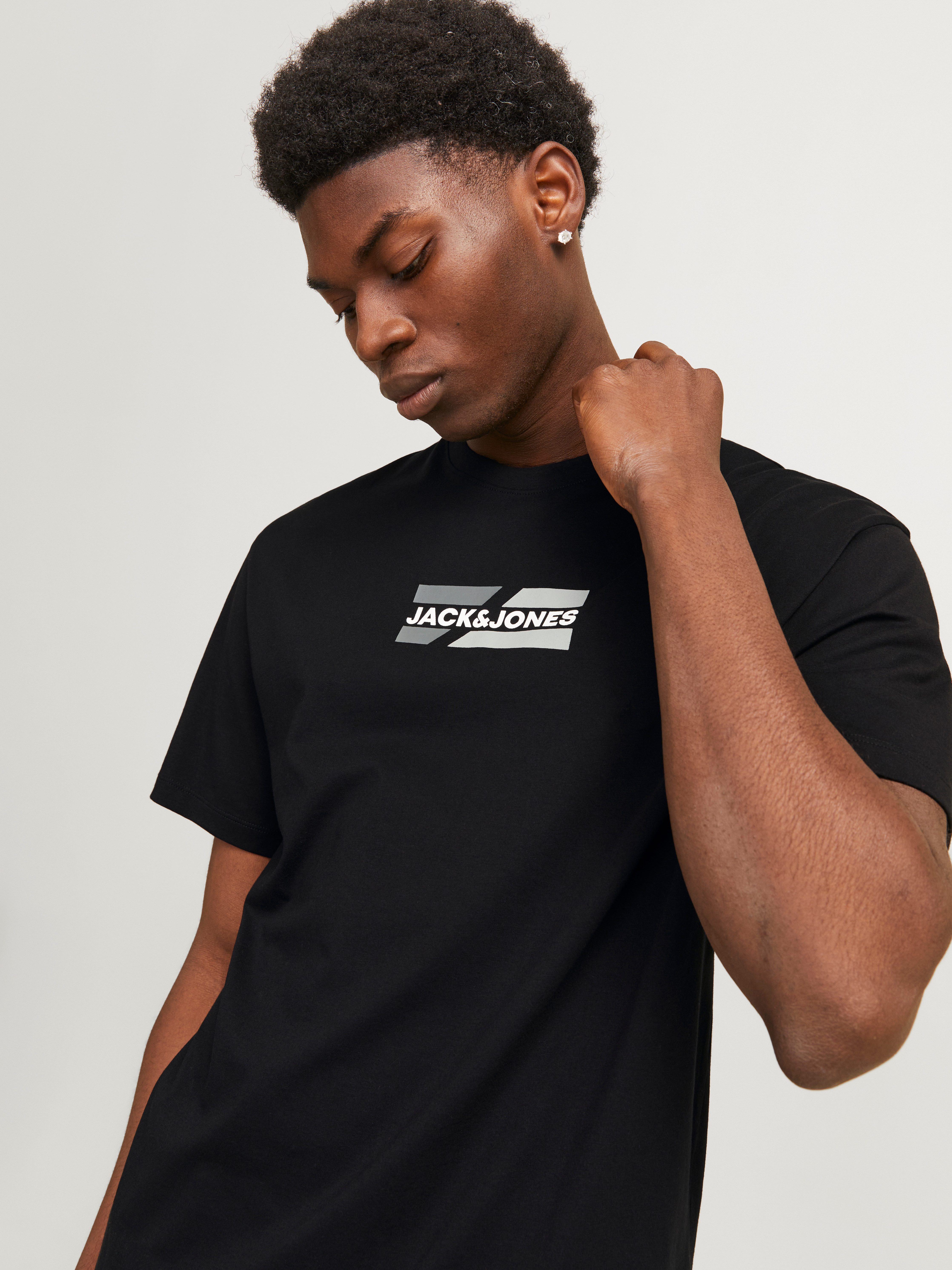 Jack & Jones Shirt met ronde hals JJECORP GRAPHIC TEE SS O-NECK NOOS