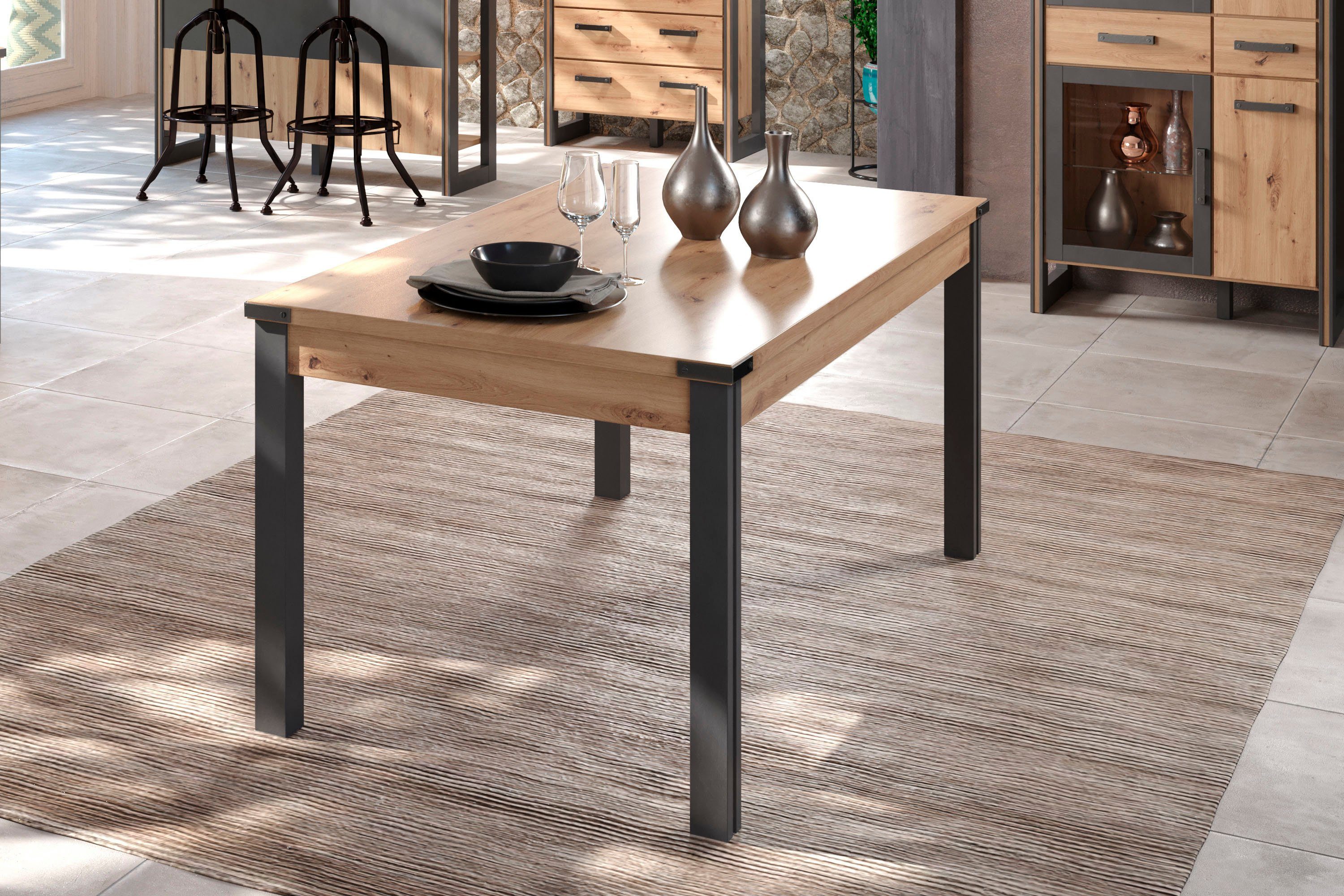 Home affaire Eettafel Mia Eetkamertafel, rechthoekige vorm - (B/D/H) 160/90/77 cm (1 stuk)