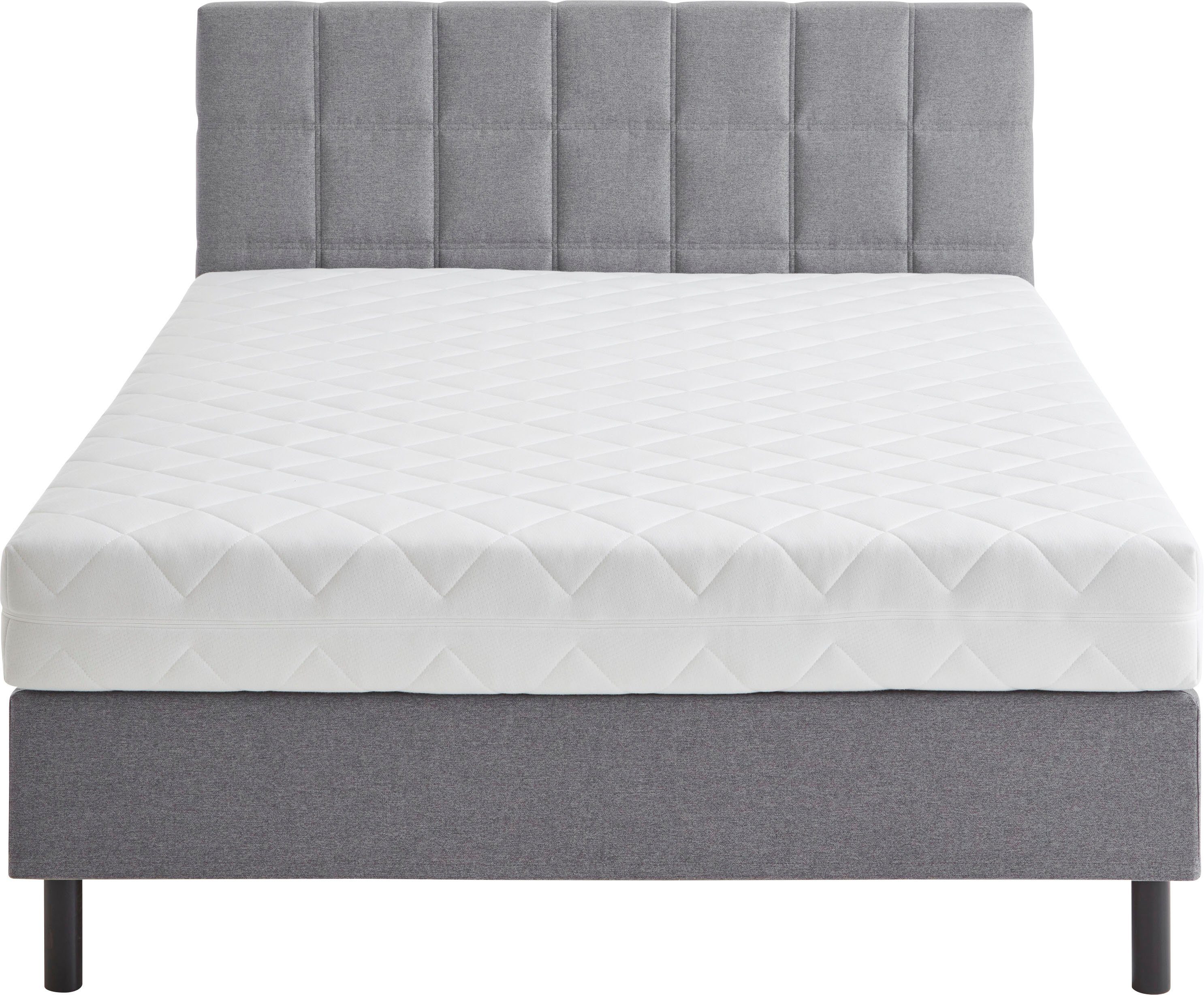 ATLANTIC home collection Boxspring NIKOLA Massief houten poten, met/zonder matras, verkrijgbaar in H2 en H3