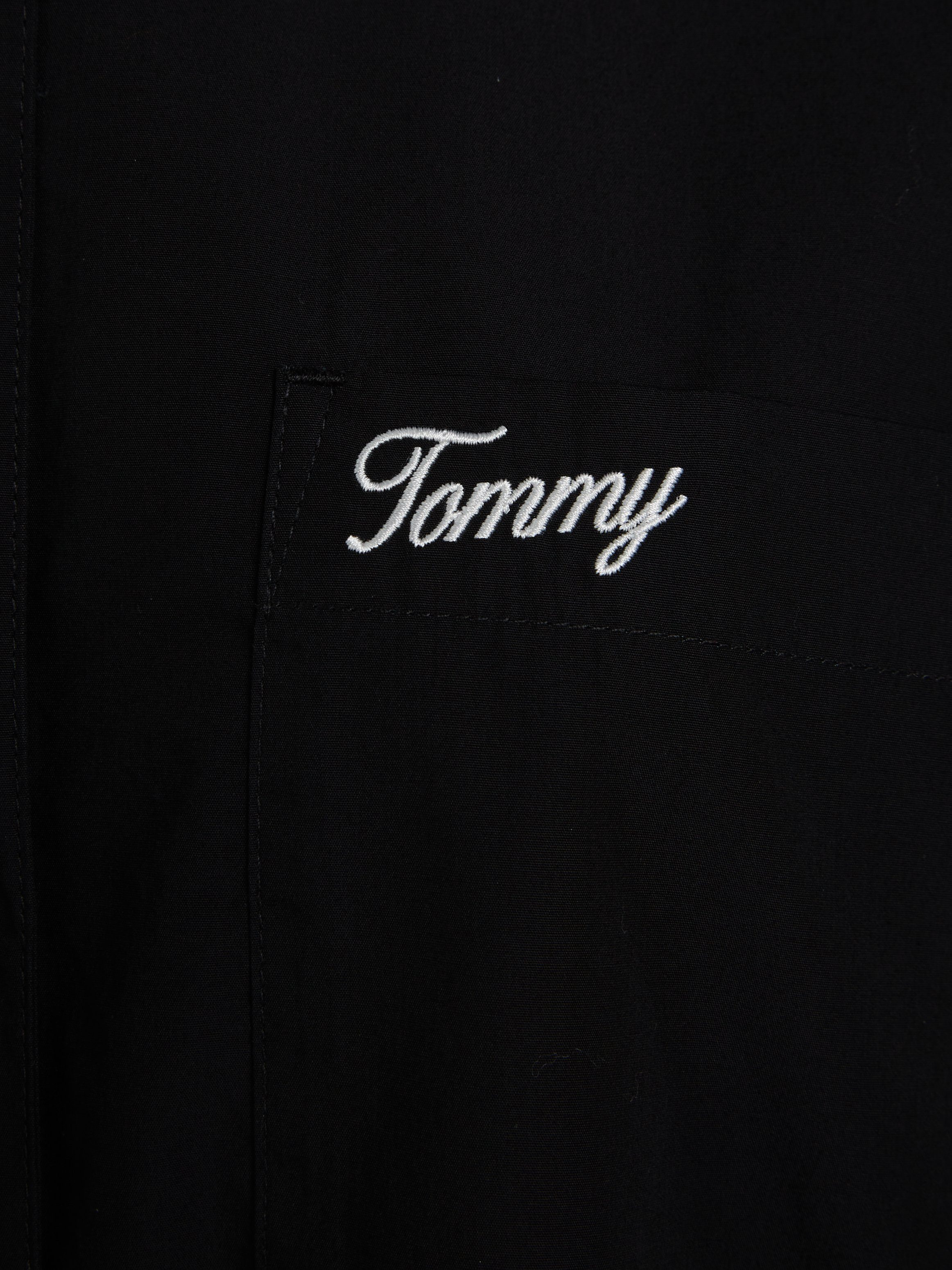 TOMMY JEANS Top TJW SP OVR SCRIPT SHIRT EXT Met Tommy Jeans-logo-opschrift
