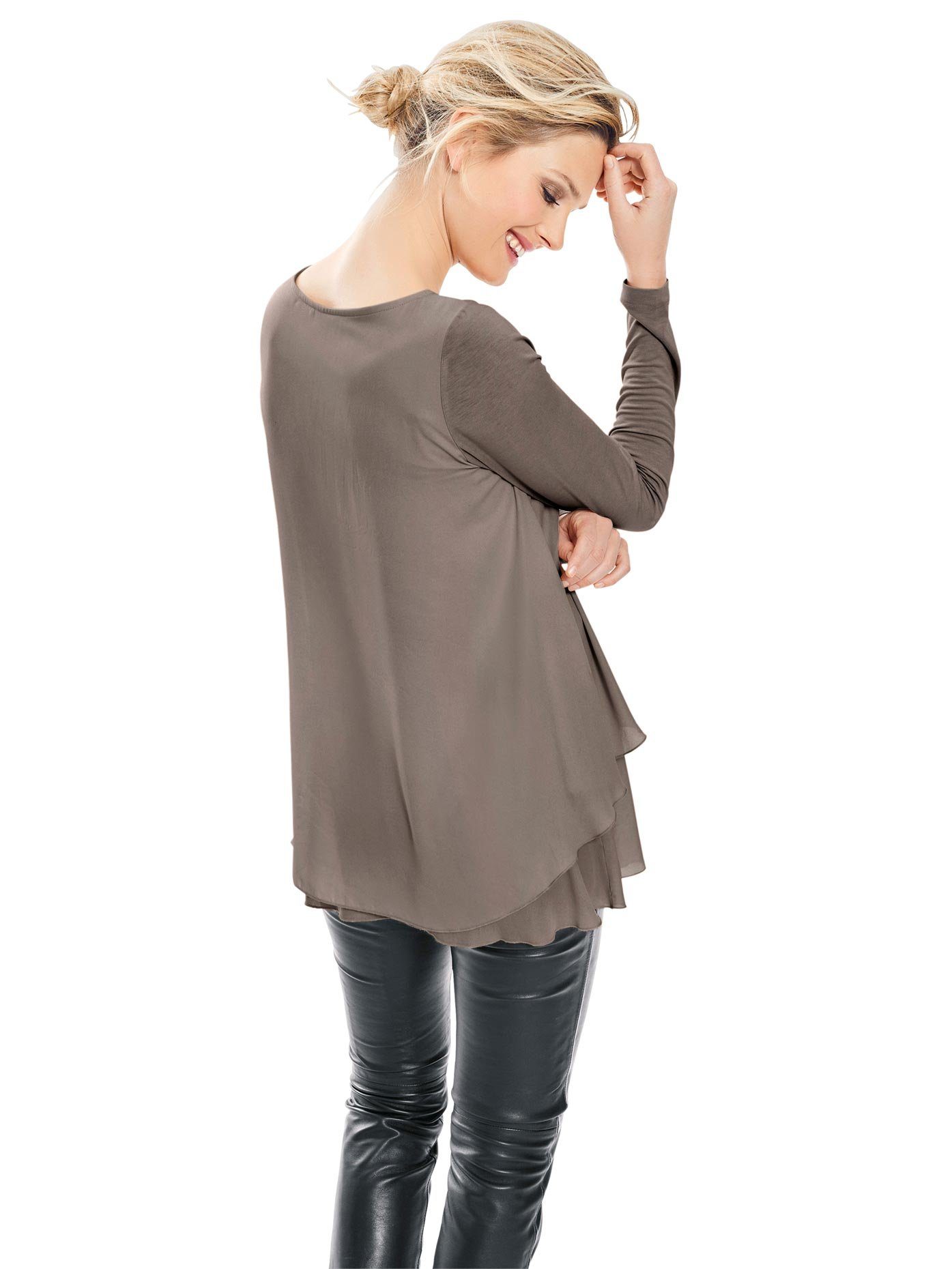 heine Shirt met ronde hals (1-delig)