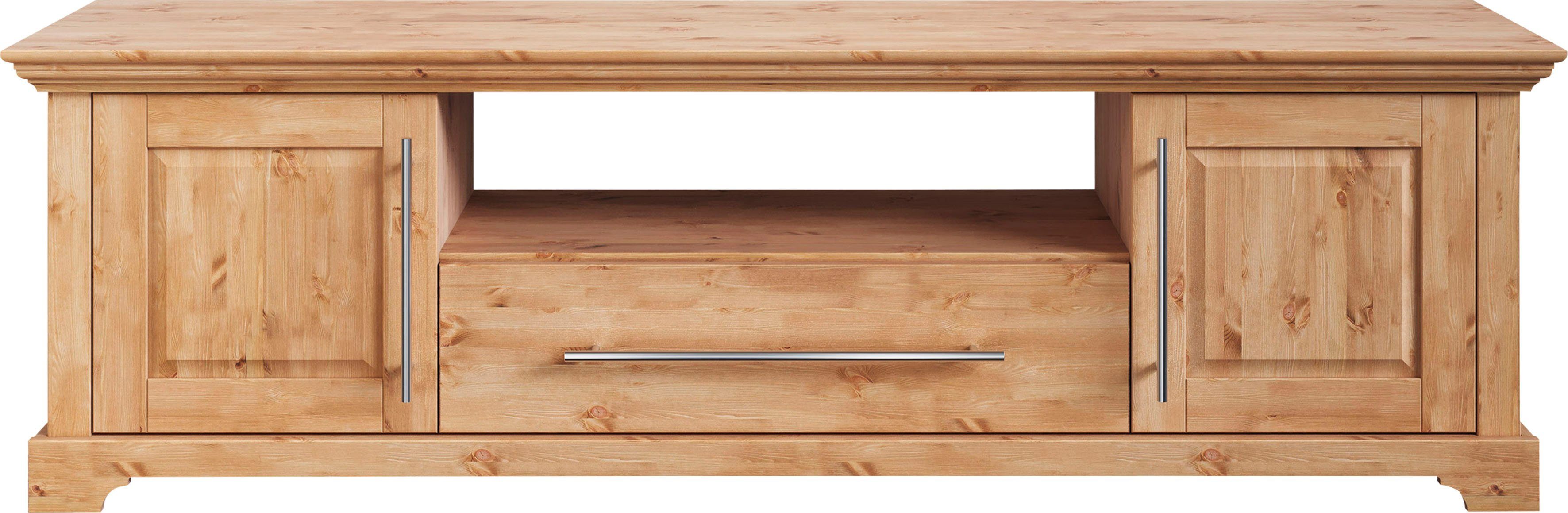 Home affaire Tv-meubel Meliss Lowboard, 2-deurs, breedte 171 cm, massief grenen, FSC®