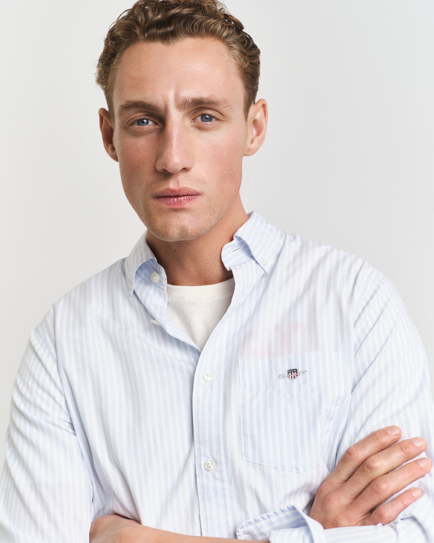 Gant Overhemd met lange mouwen REG POPLIN STRIPE SHIRT