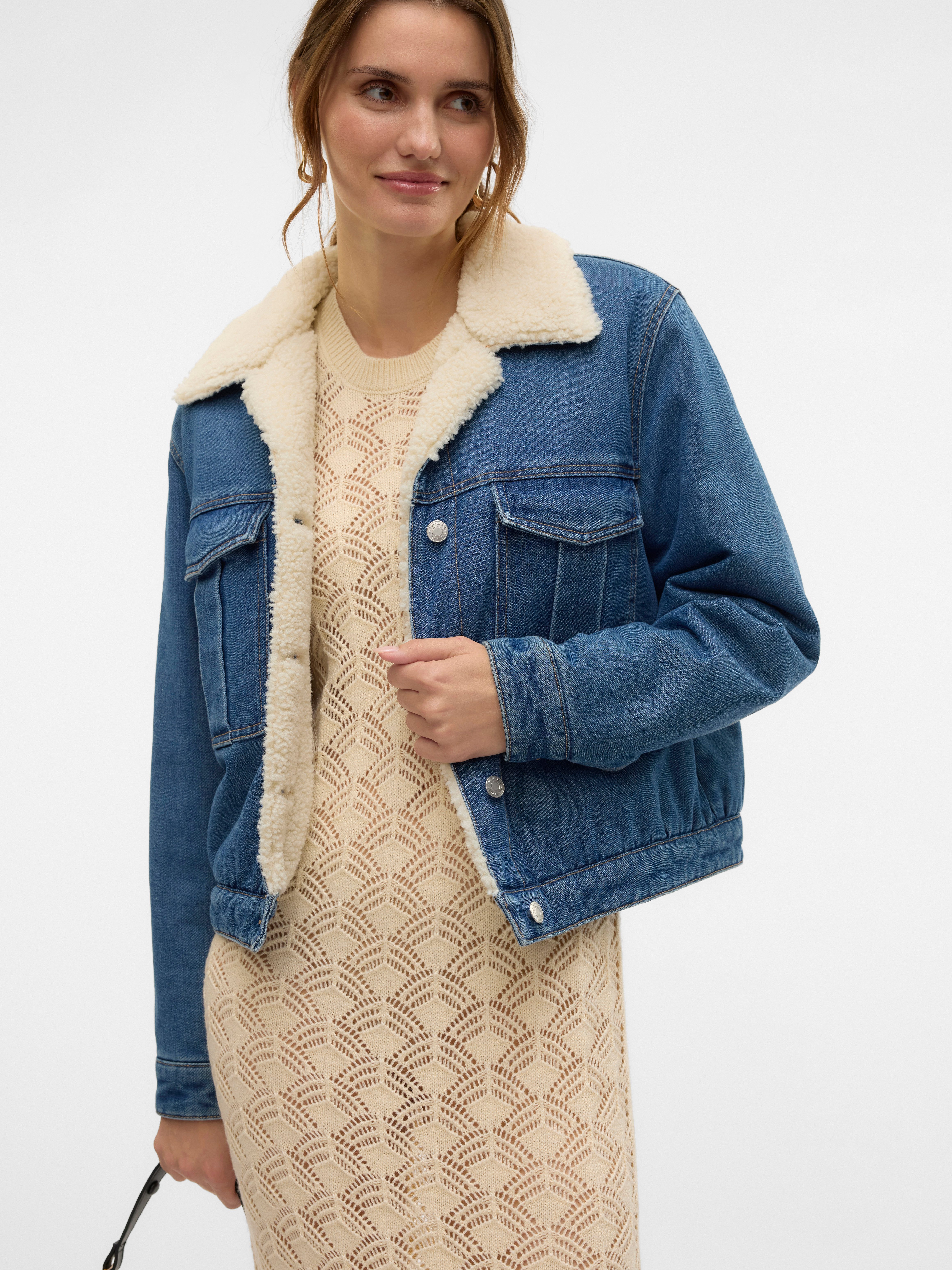 Vero Moda Jeansjack VMGISLA LS TEDDY DNM JACKET GU3280