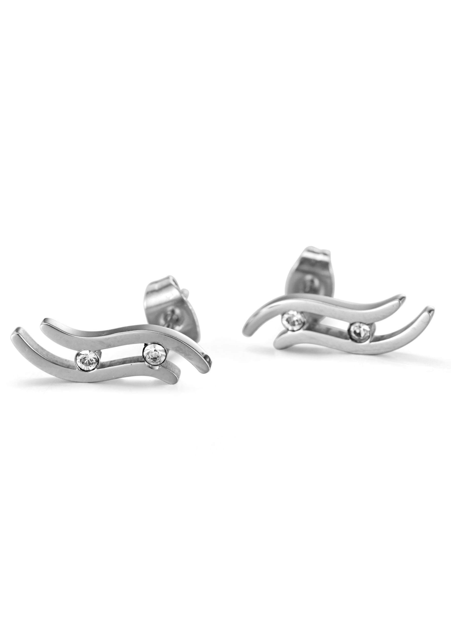 Firetti Oorstekers Sieraad cadeau oorbellen titanium golf dames oorbellen zilver(kleur)