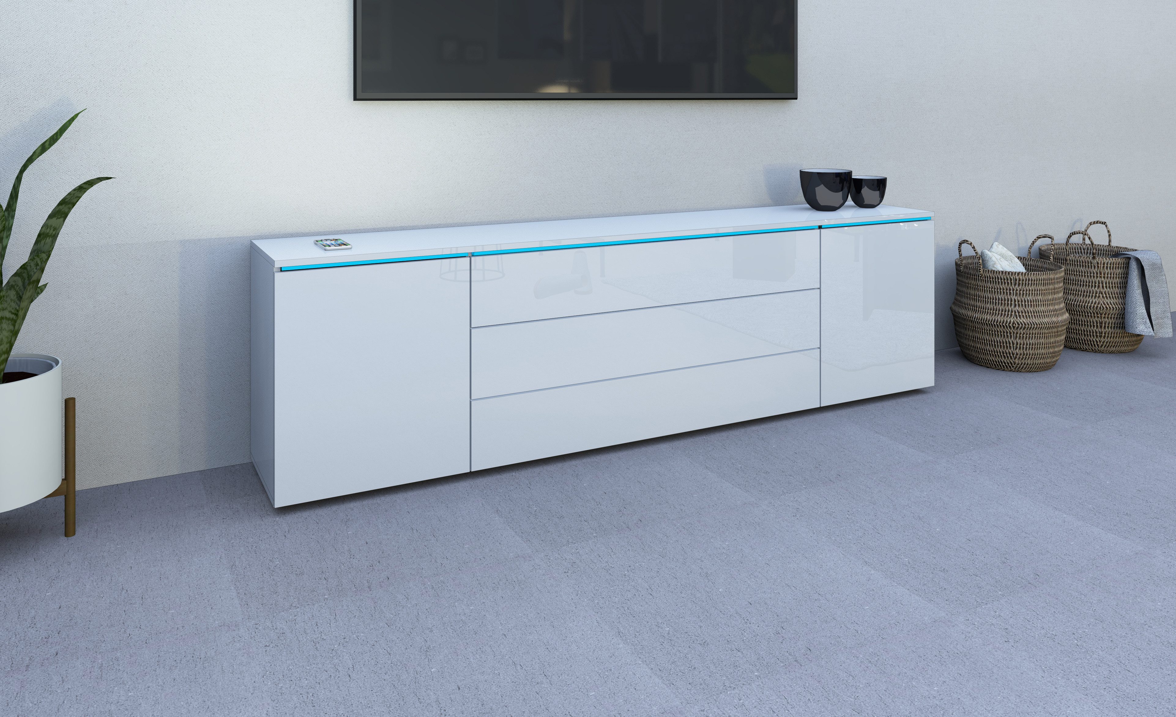 borchardt Möbel Tv-meubel San Diego Breedte 200 cm