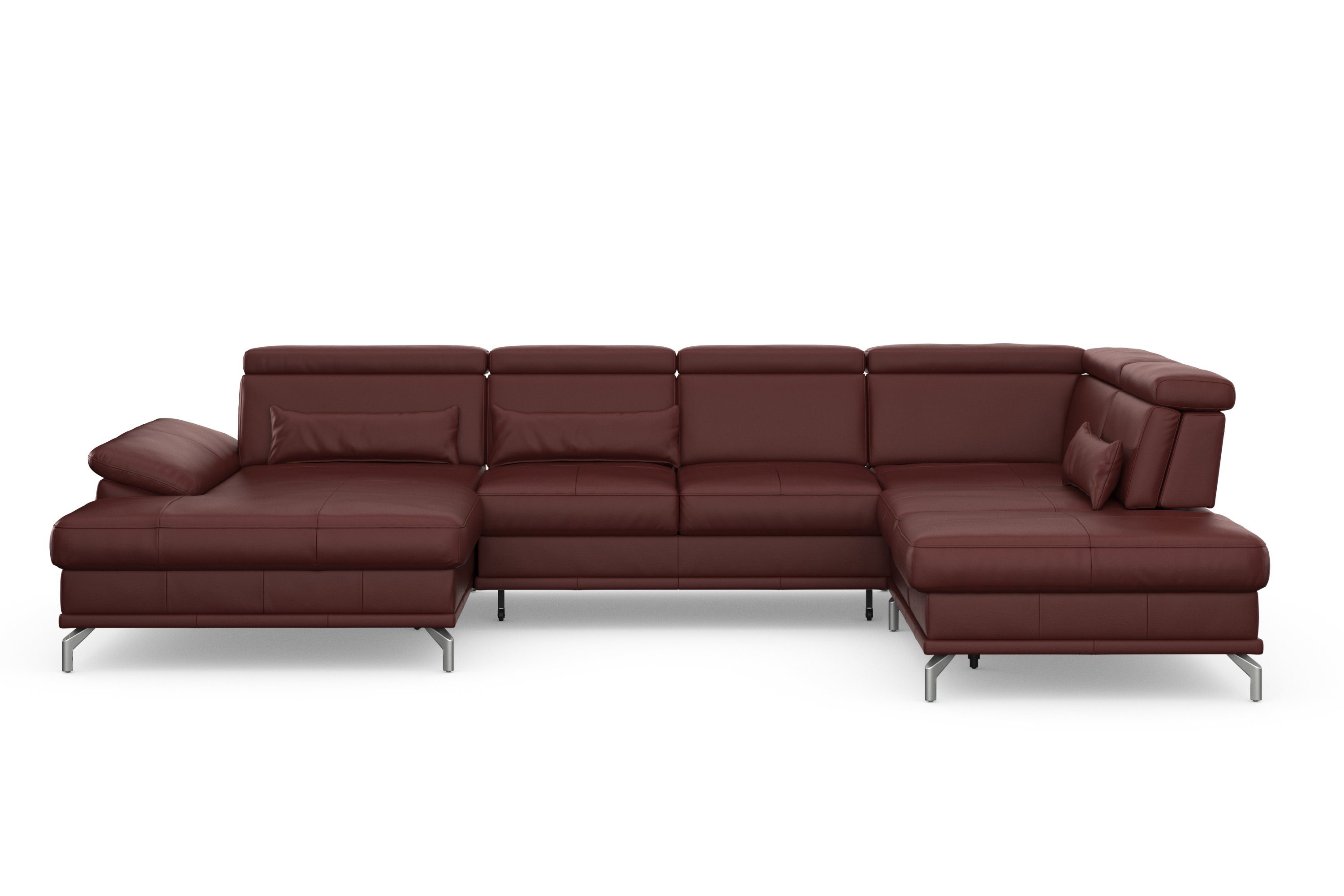 sit&more Zithoek Cabrio U-vorm, met zitdiepteverstelling, arm- en hoofdsteunverstelling