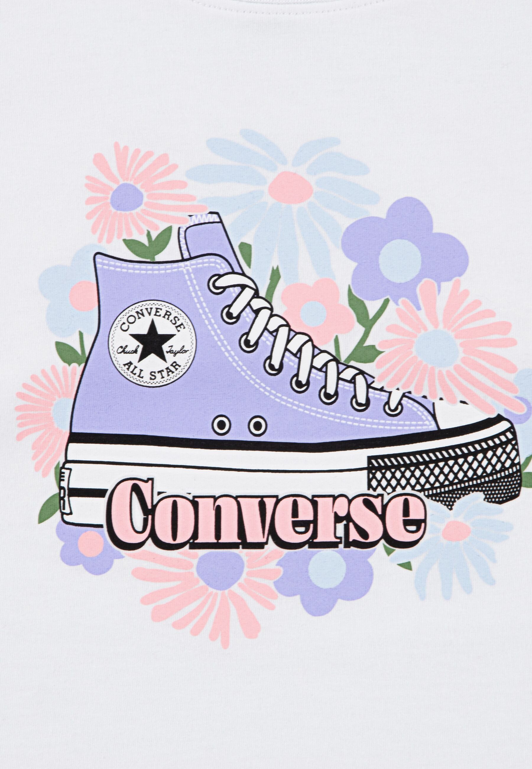 Converse T-shirt short CNVG FLORAL SNEAKER TEE & SHOR (2-delig)