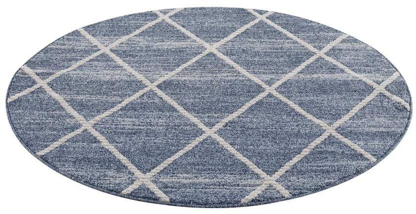 Carpet City Vloerkleed Art 2646 Korte pool, ruiten-look, ideaal voor hal & entree