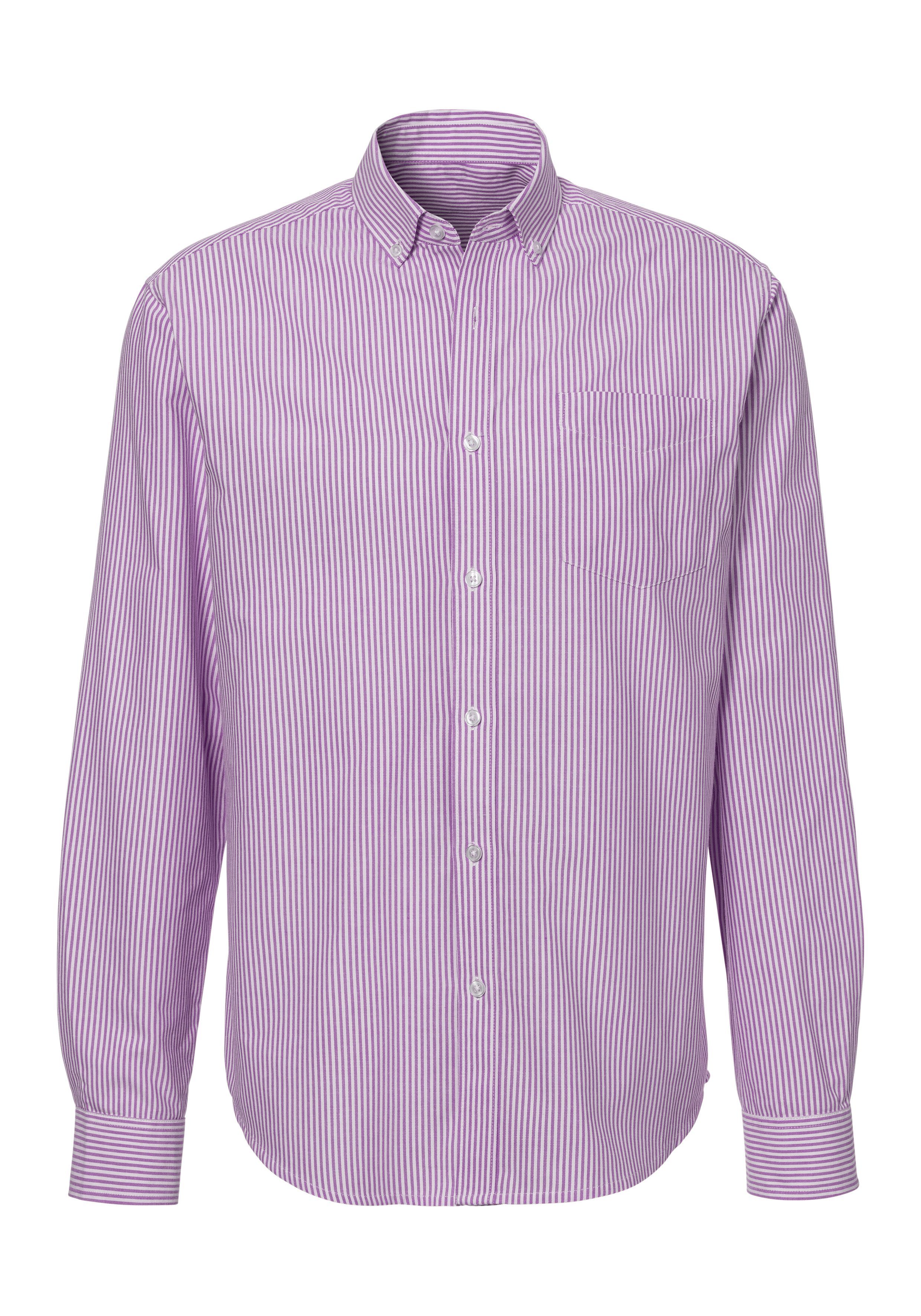 H.I.S Overhemd met lange mouwen Regular fit Oxford overhemd langarm met button-down-kraag van 100% katoen