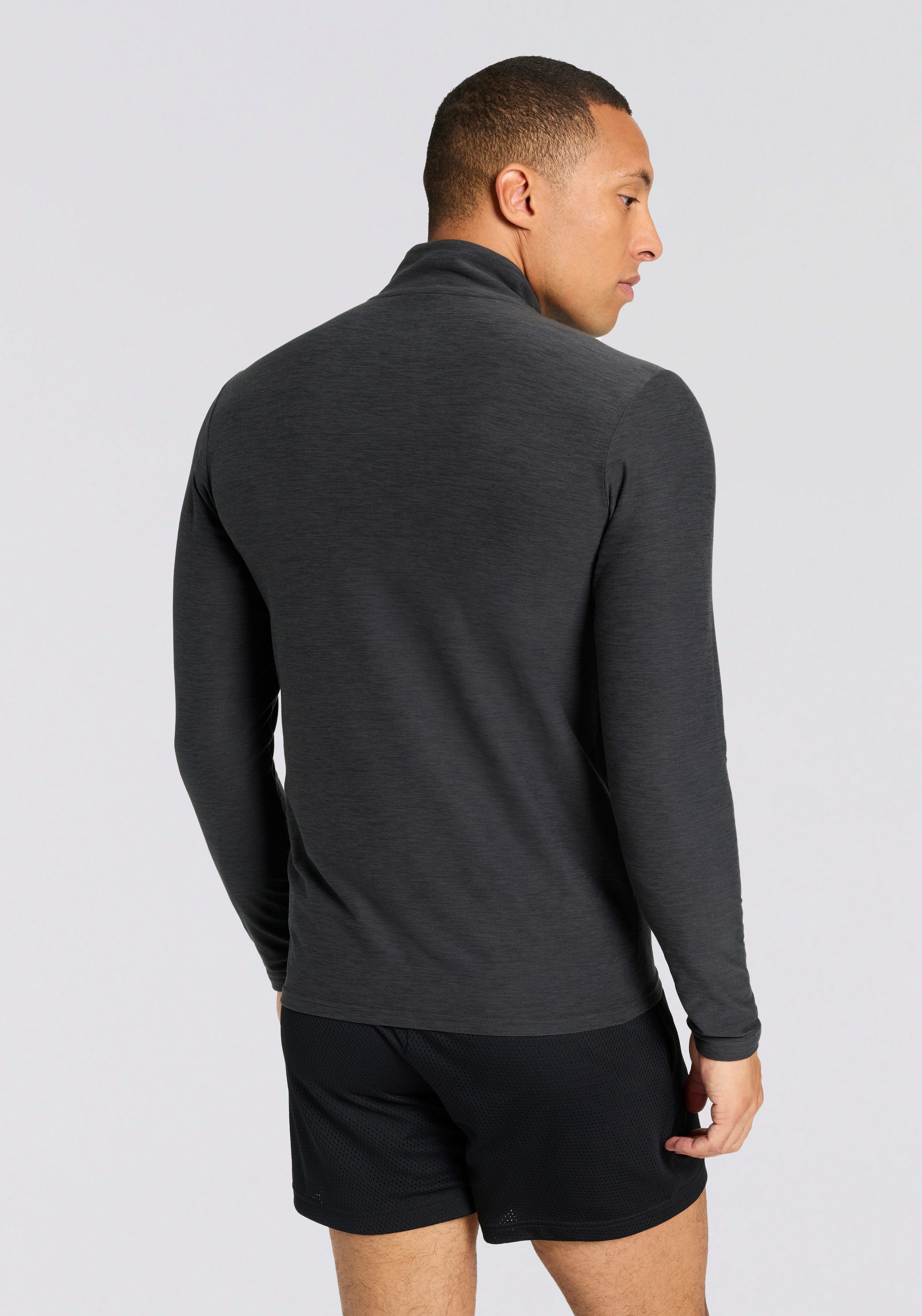 New Balance Runningshirt Space Dye 1/4 ZipHORELINE BLUE HEATHER